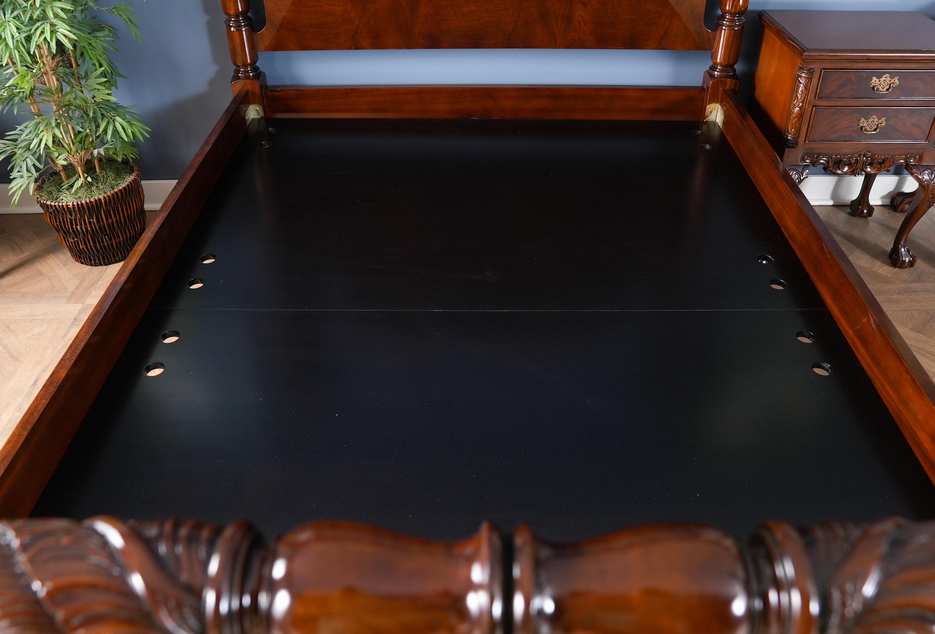 Mahogany Queen Size Poster Bed For Sale 8