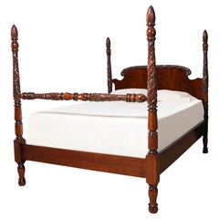 Mahogany Queen Size Poster Bed
