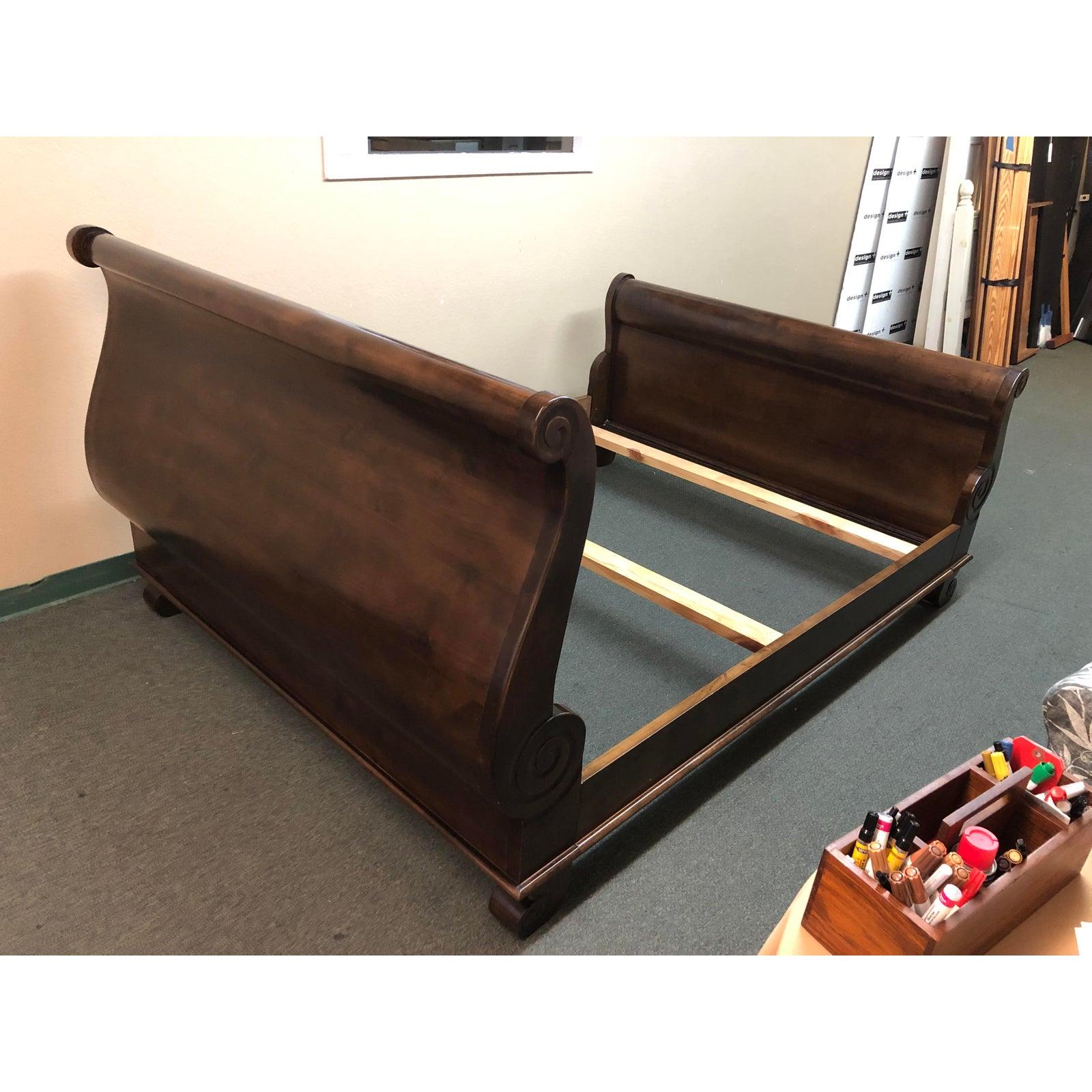 Mahogany Queen Sleigh Bed For Sale at 1stDibs mahogany sleigh bed queen