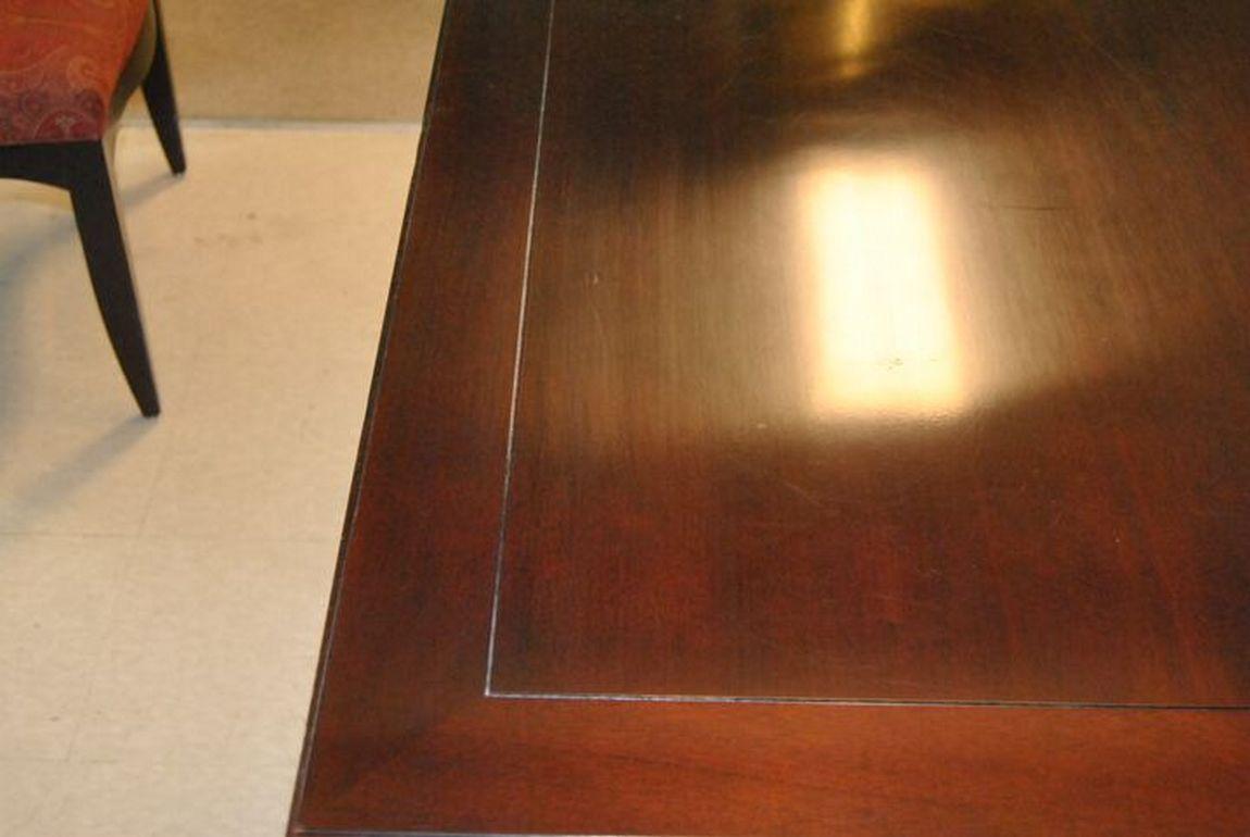 American Mahogany Rectangle Dining Room Table by Barbara Barry for Baker Furniture