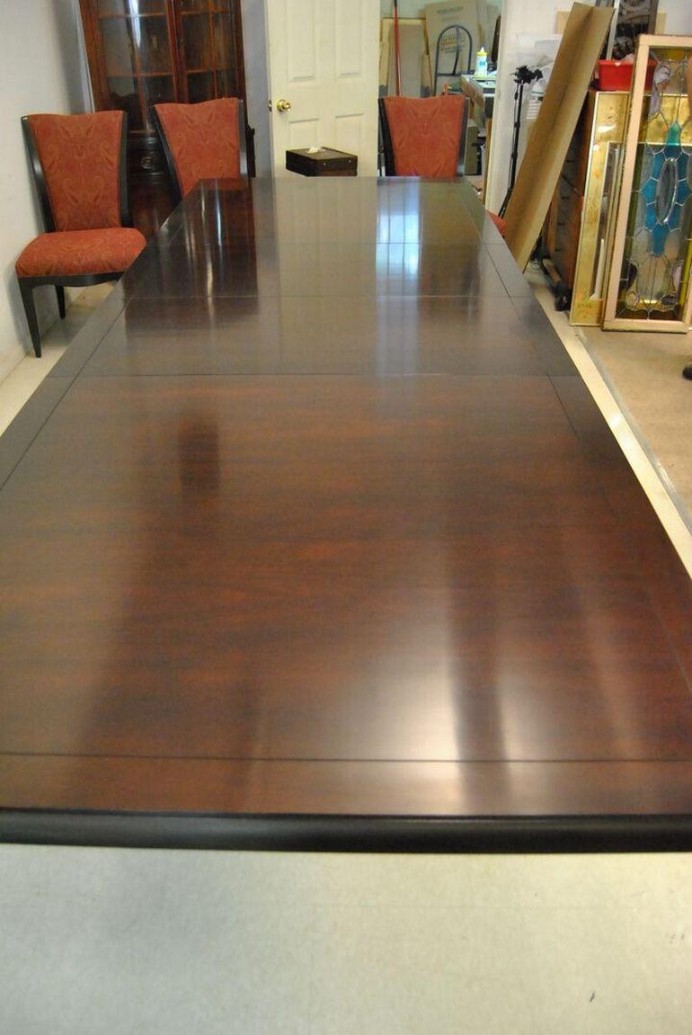 20th Century Mahogany Rectangle Dining Room Table by Barbara Barry for Baker Furniture