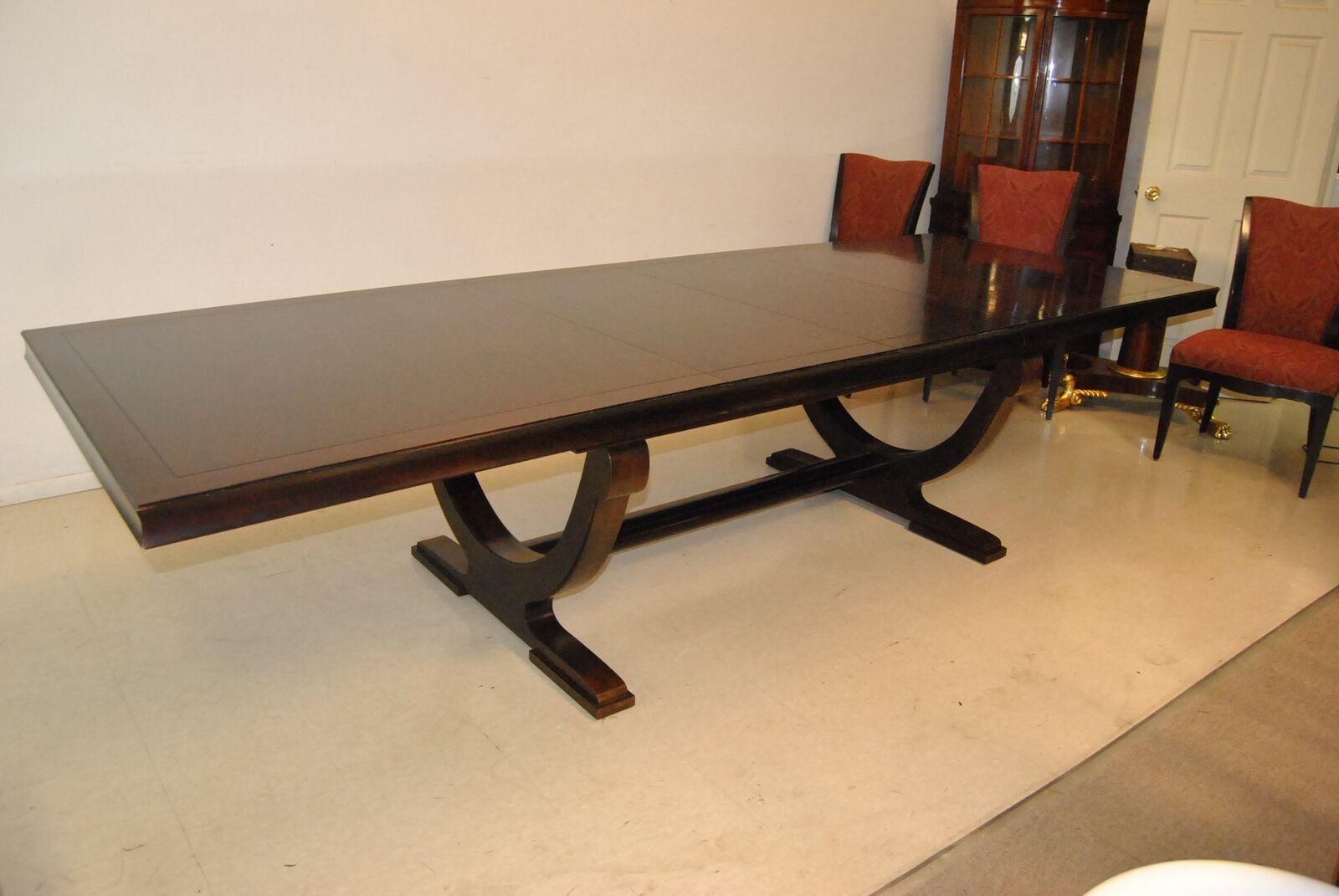 Mahogany Rectangle Dining Room Table by Barbara Barry for Baker Furniture 1