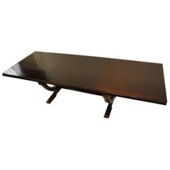Mahogany Rectangle Dining Room Table by Barbara Barry for Baker Furniture
