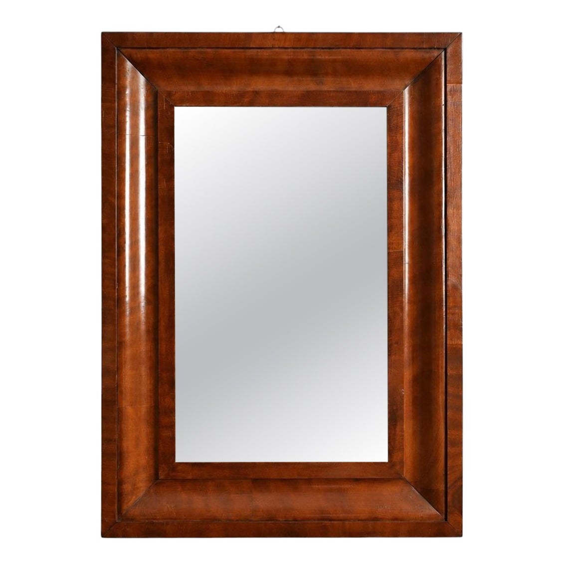 Mahogany rectangular mirror, 1940s.
