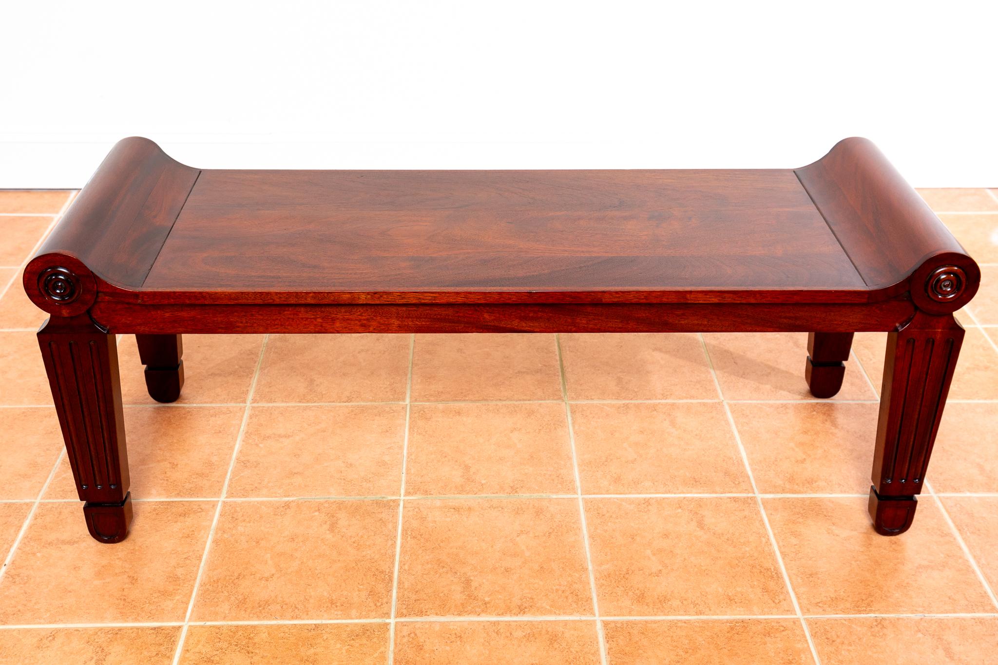 Mahogany Regency Bench Window Seat Marsh & Tatham Georgian Country House 1820 For Sale 4