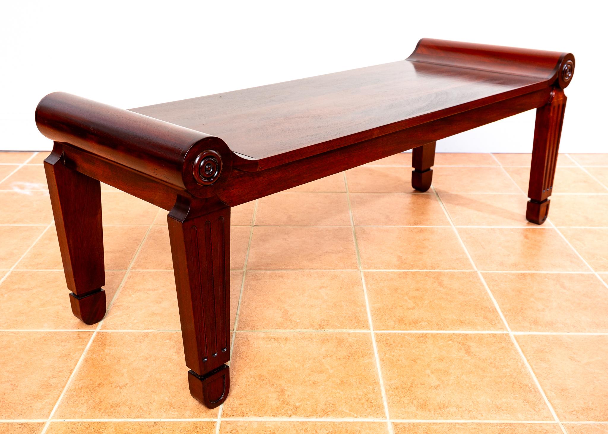 Mahogany Regency Bench Window Seat Marsh & Tatham Georgian Country House 1820 For Sale 8
