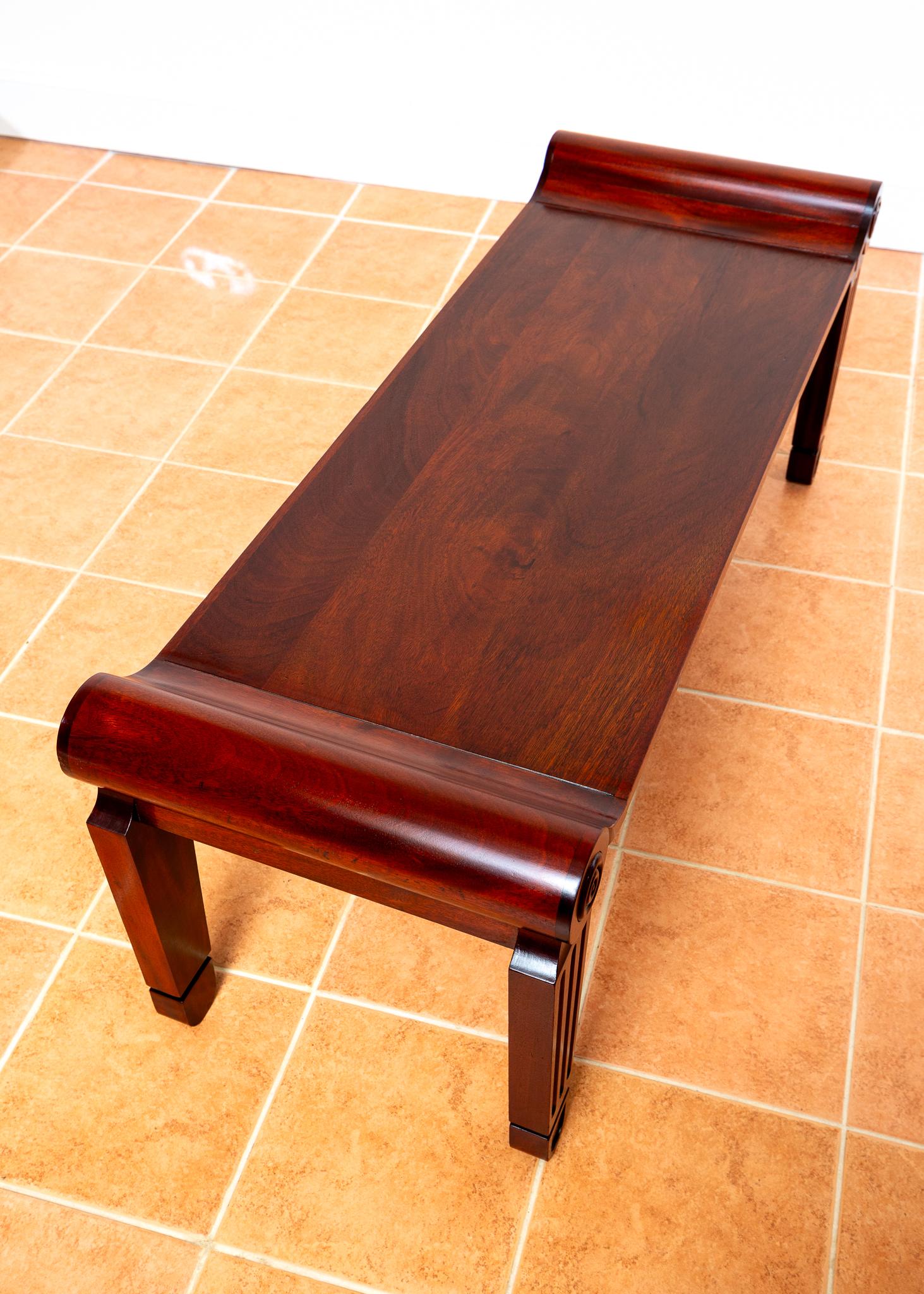 Mahogany Regency Bench Window Seat Marsh & Tatham Georgian Country House 1820 For Sale 9