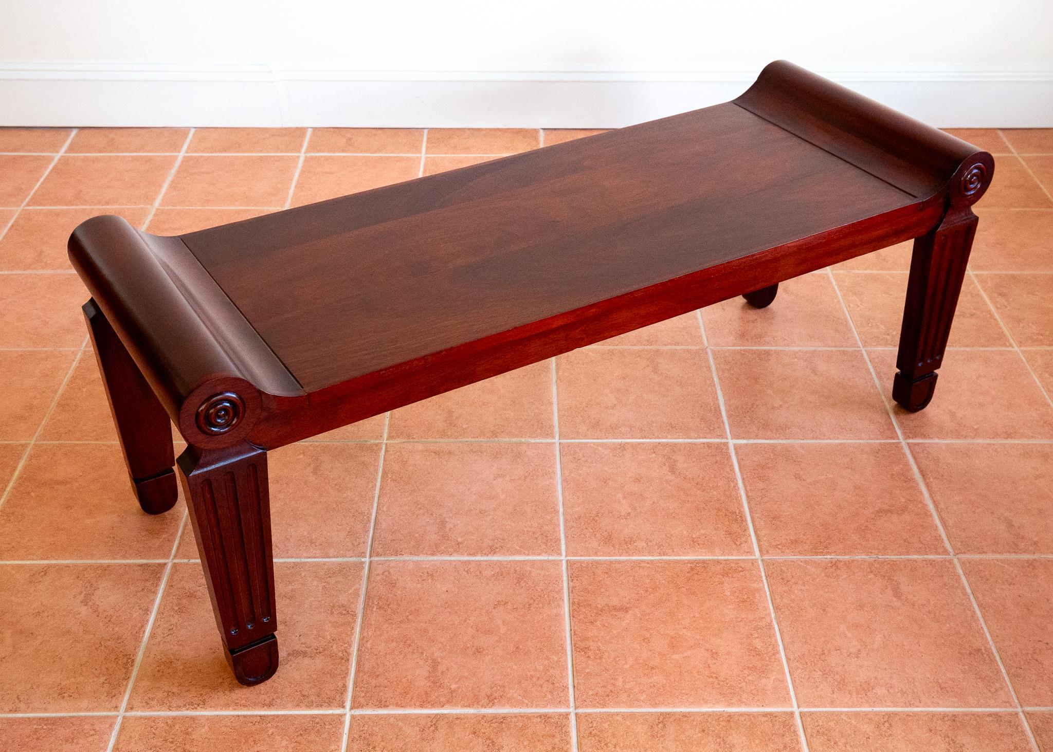 Mahogany Regency Bench Window Seat Marsh & Tatham Georgian Country House 1820 For Sale 10