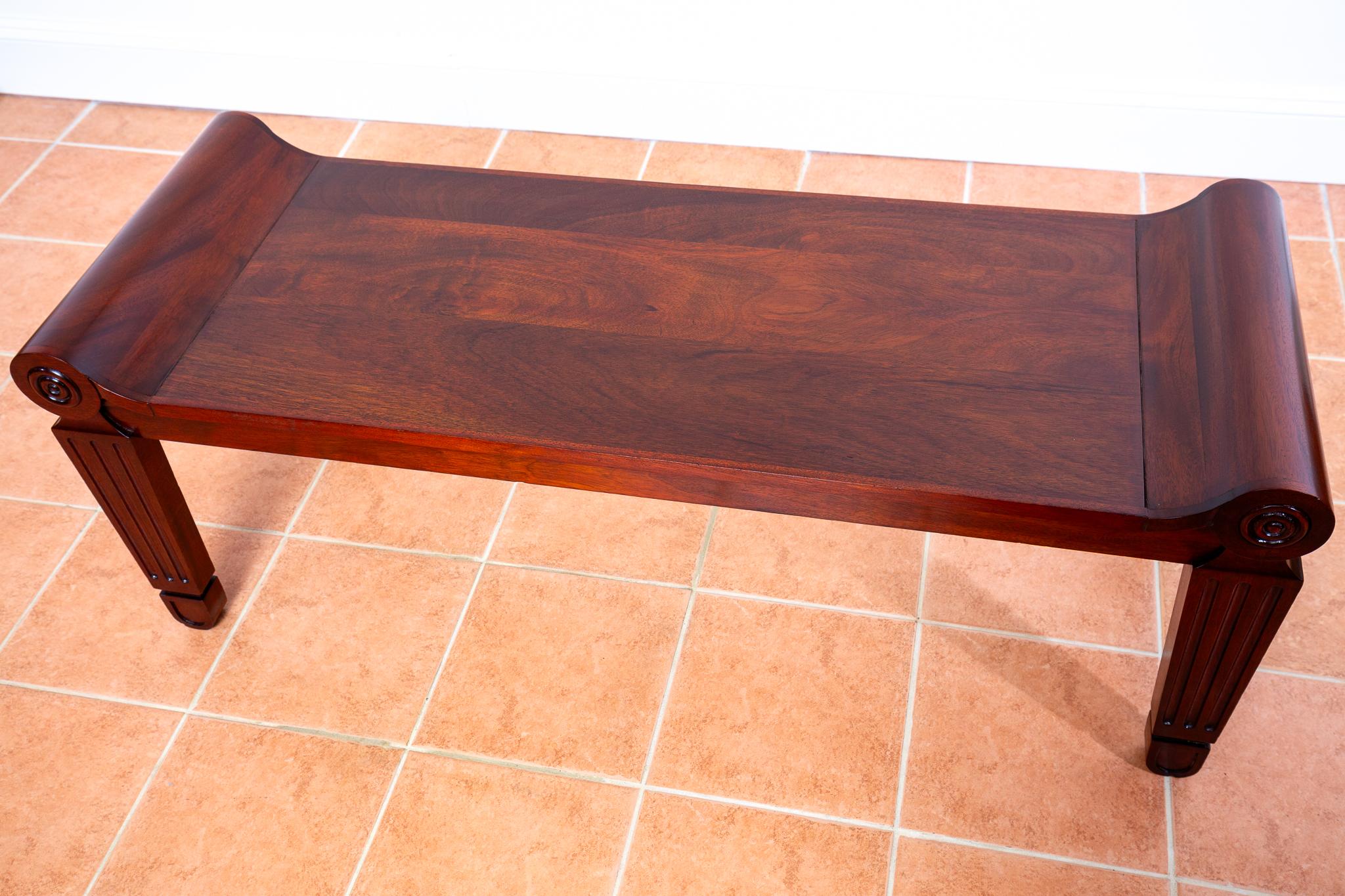 Mahogany Regency Bench Window Seat Marsh & Tatham Georgian Country House 1820 For Sale 11
