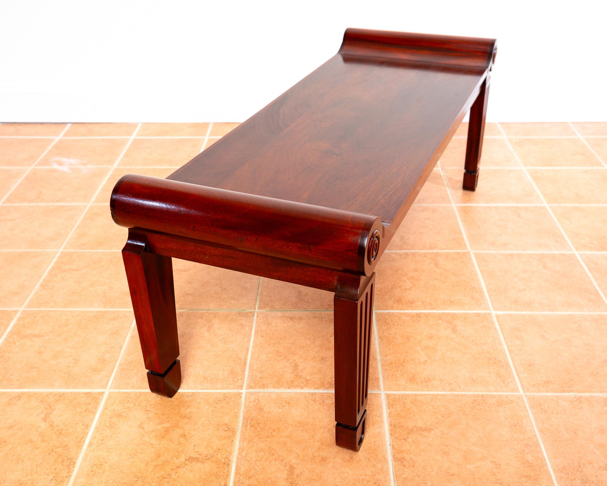 Early 19th Century Mahogany Regency Bench Window Seat Marsh & Tatham Georgian Country House 1820 For Sale