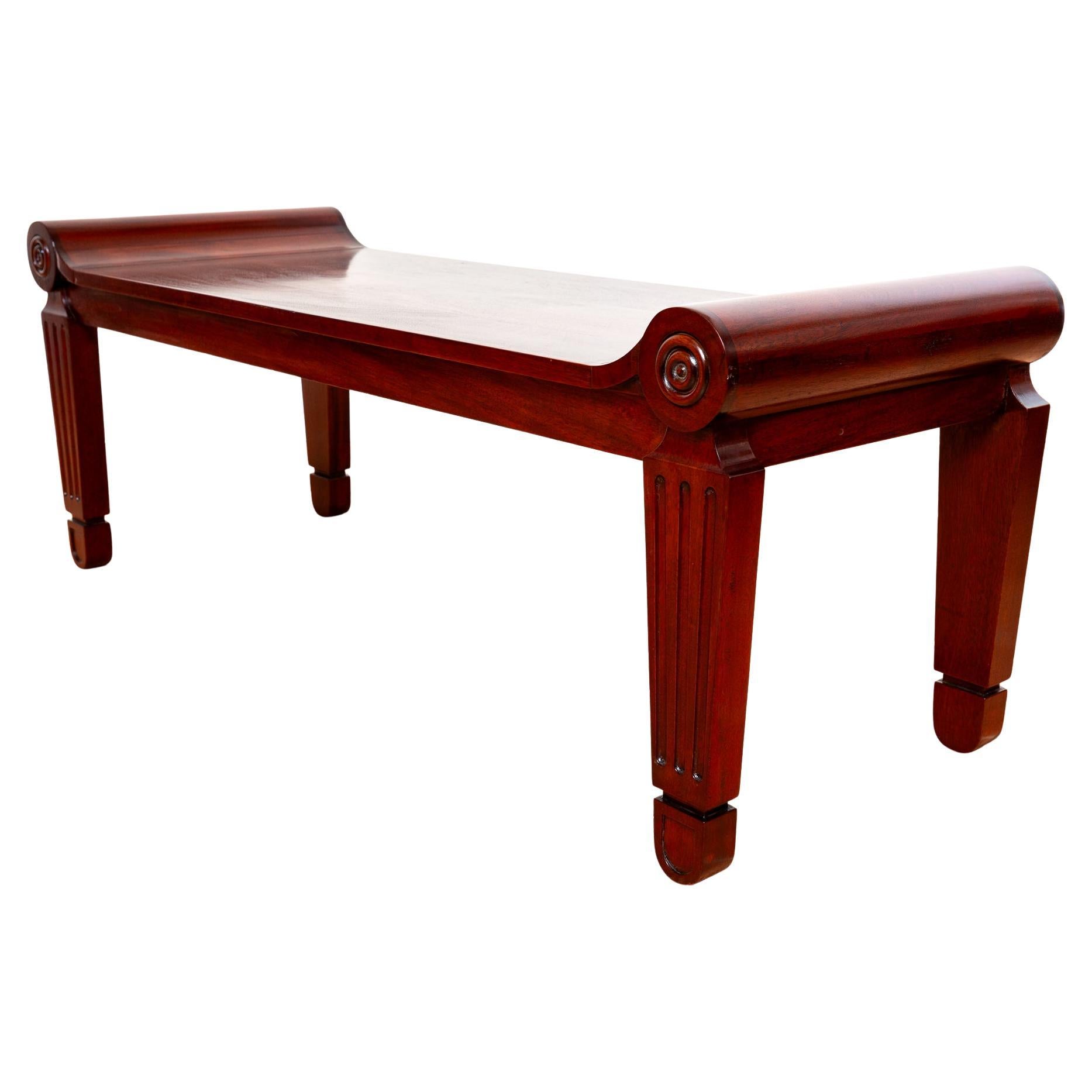 Mahogany Regency Bench Window Seat Marsh & Tatham Georgian Country House 1820