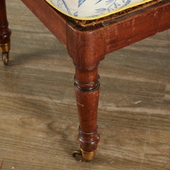 Mahogany Regency Period Canned Bench