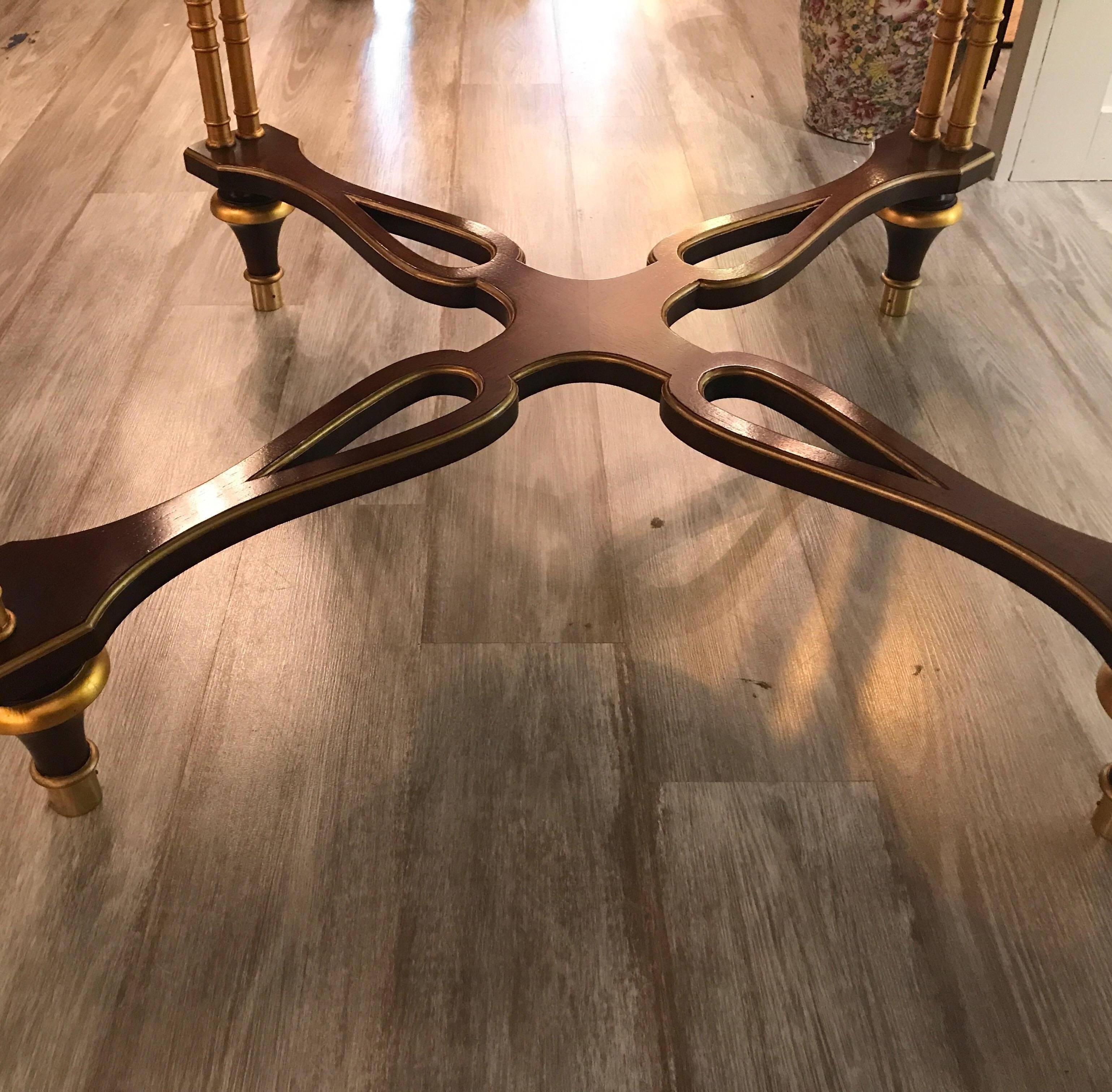 Mahogany Regency Style Centre Table by Baker Furniture 4