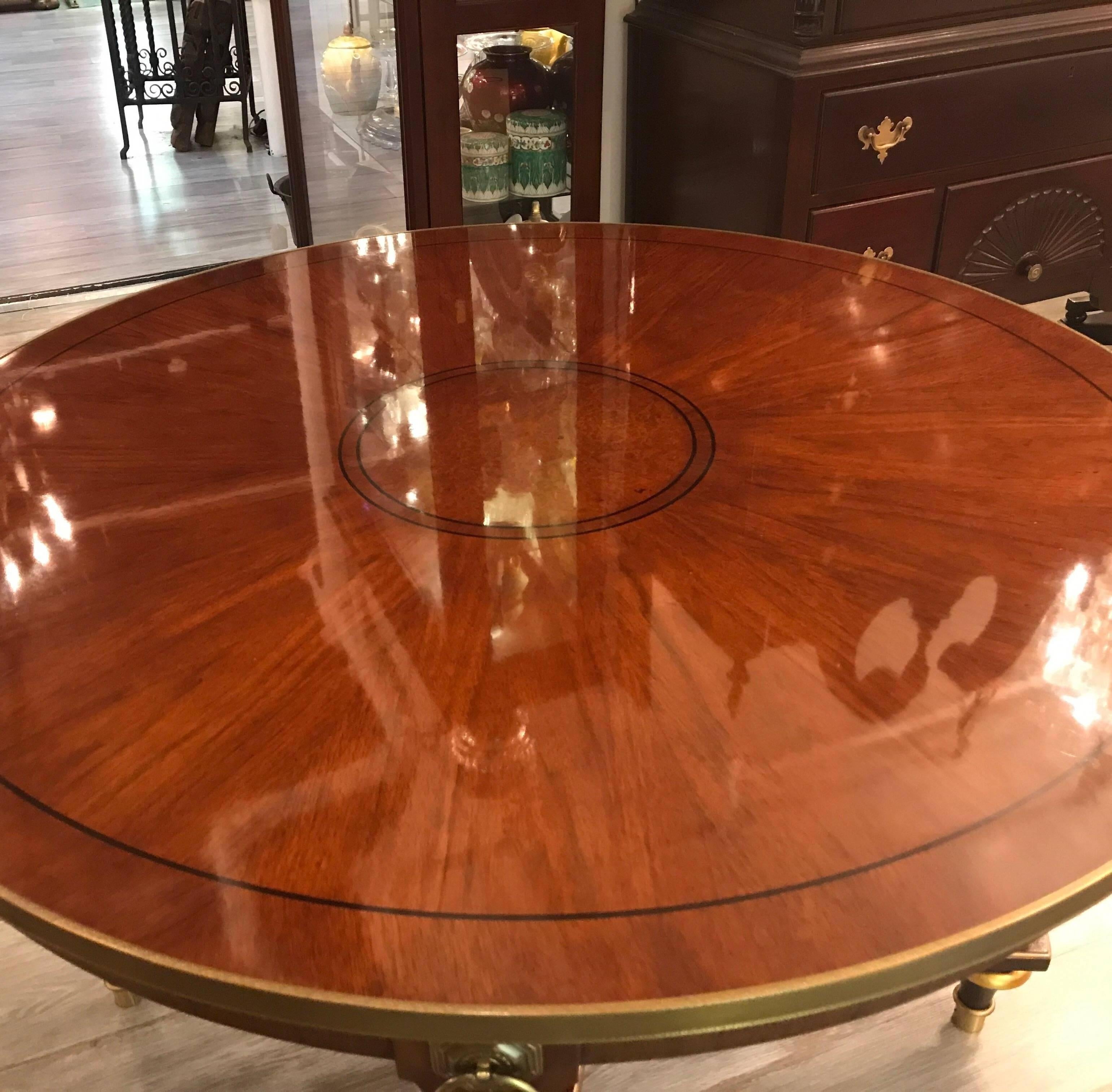 Mahogany Regency Style Centre Table by Baker Furniture 5