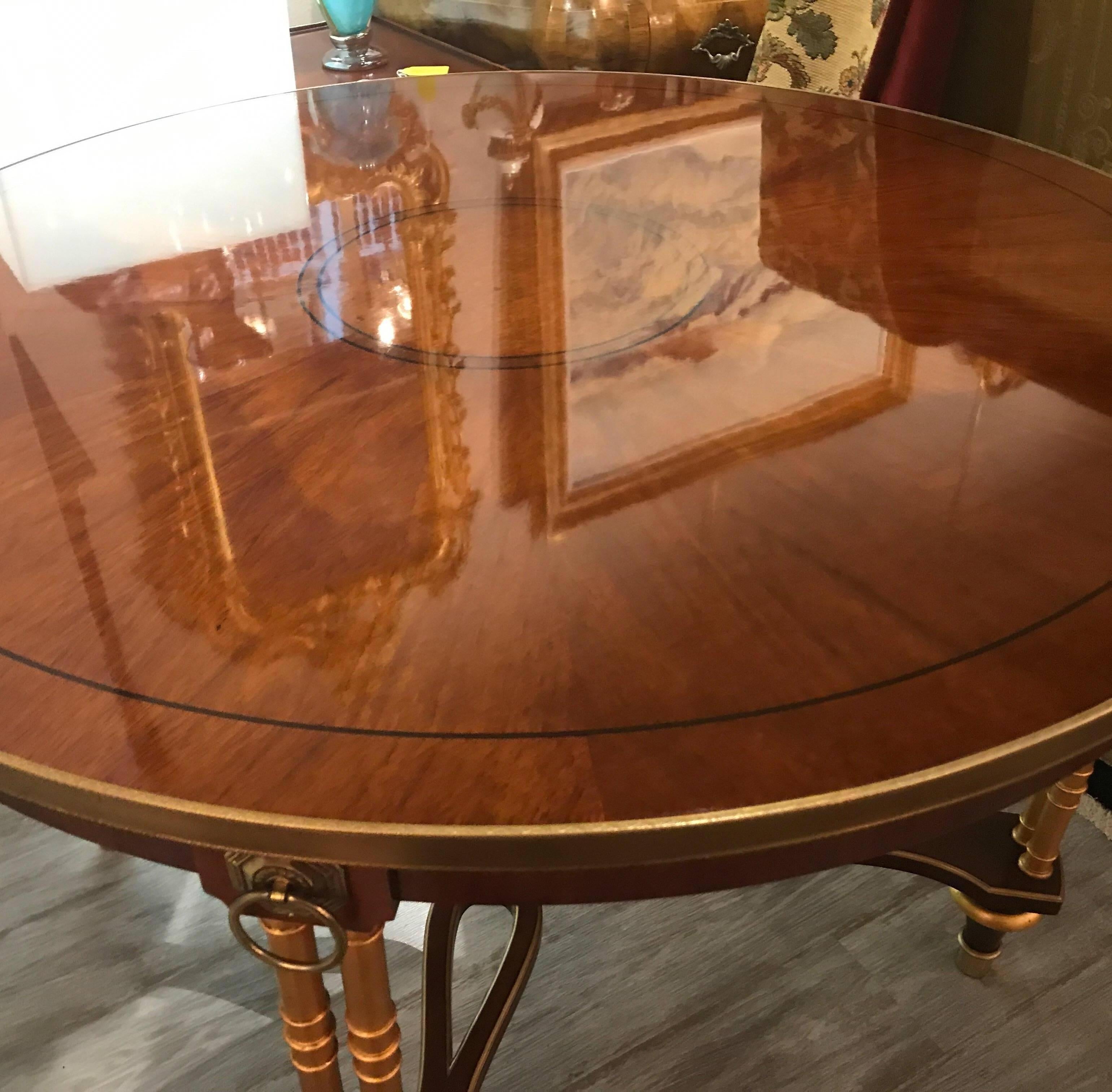 Mahogany Regency Style Centre Table by Baker Furniture 6