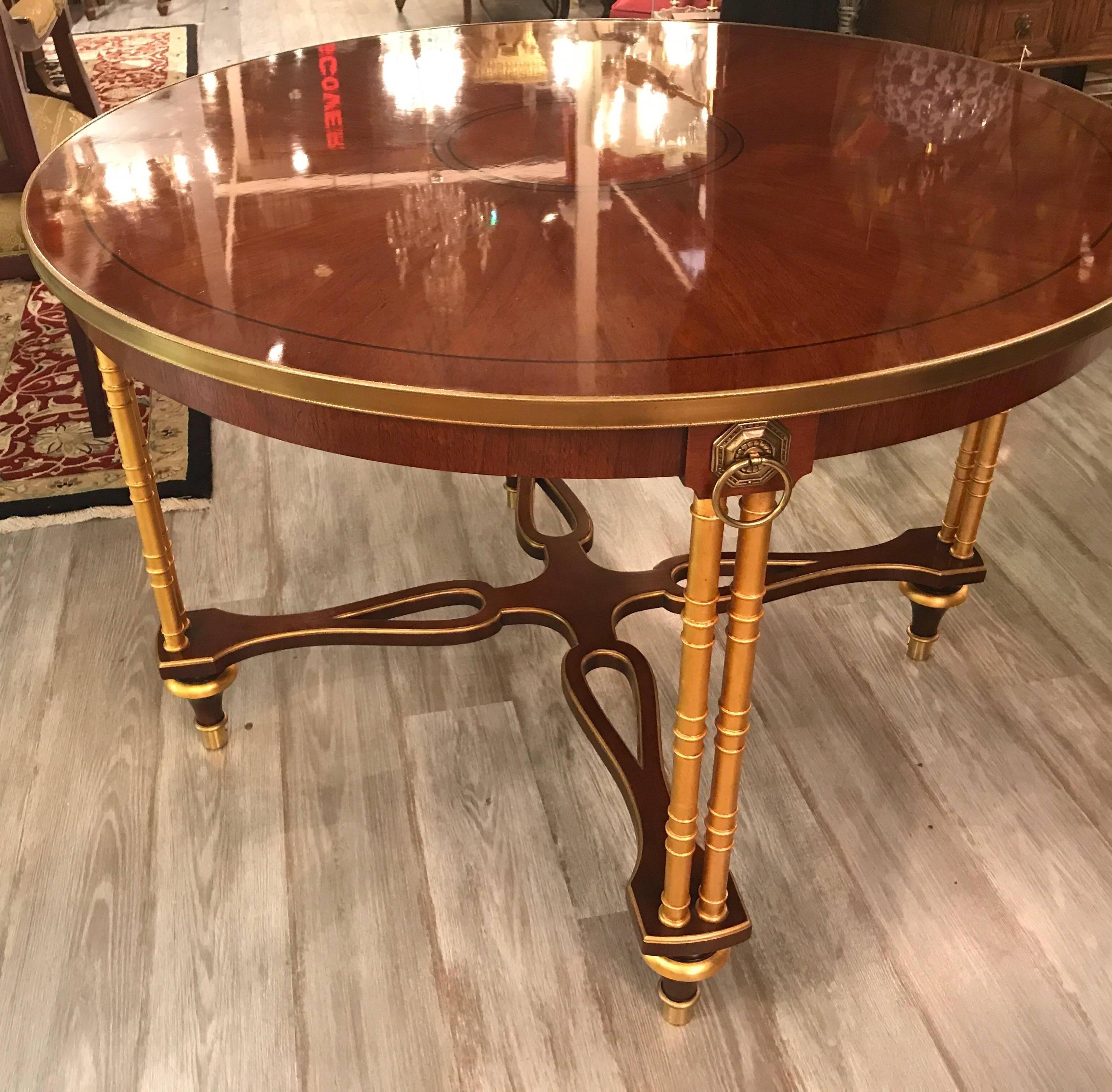 20th Century Mahogany Regency Style Centre Table by Baker Furniture