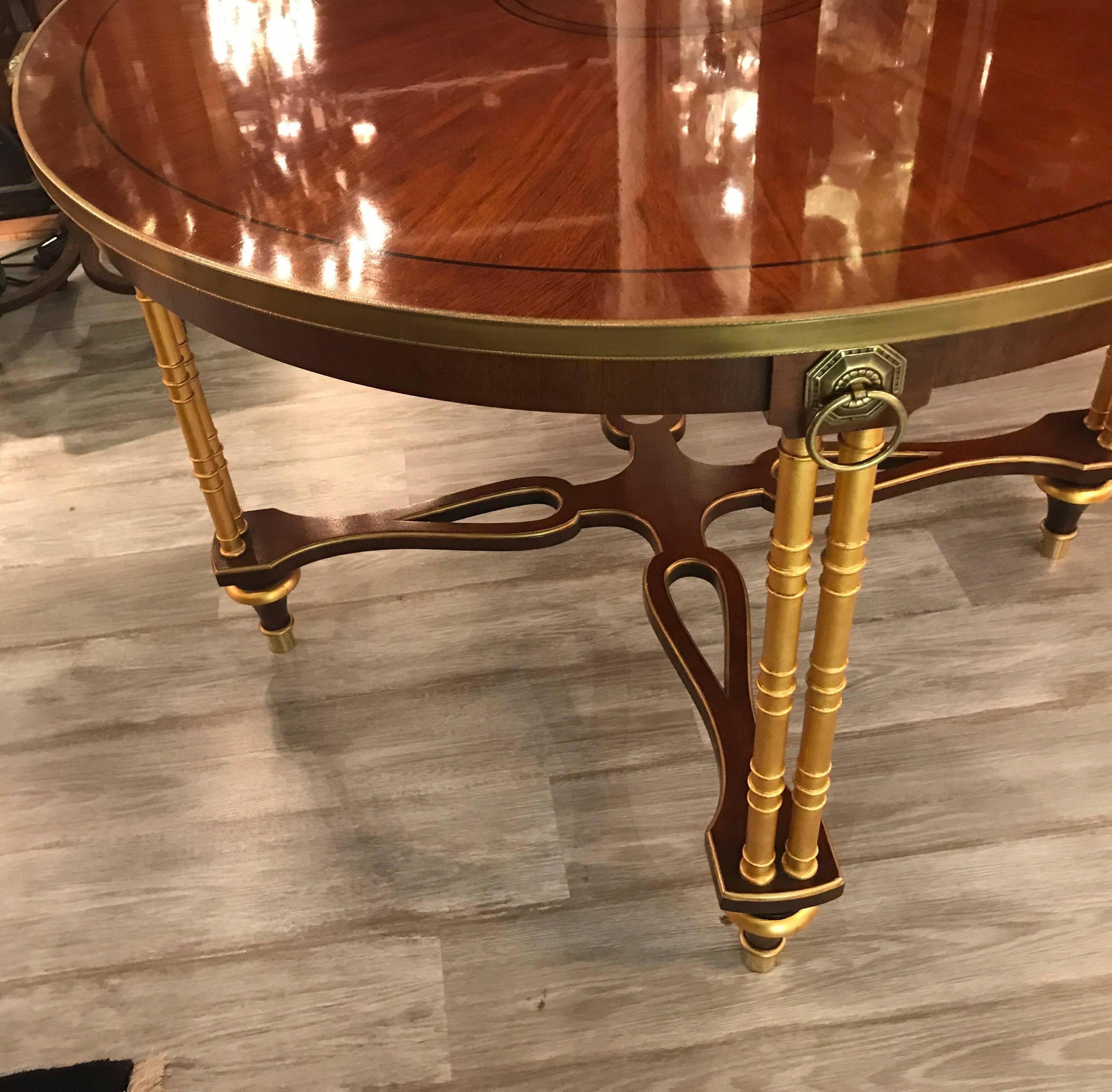 Mahogany Regency Style Centre Table by Baker Furniture 1