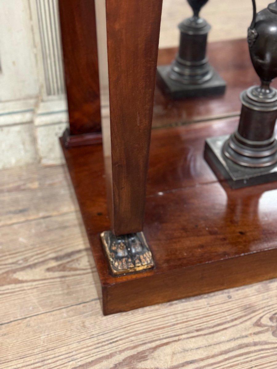 19th Century Mahogany ‘retour D'Égypte’ console table, early 19th century For Sale