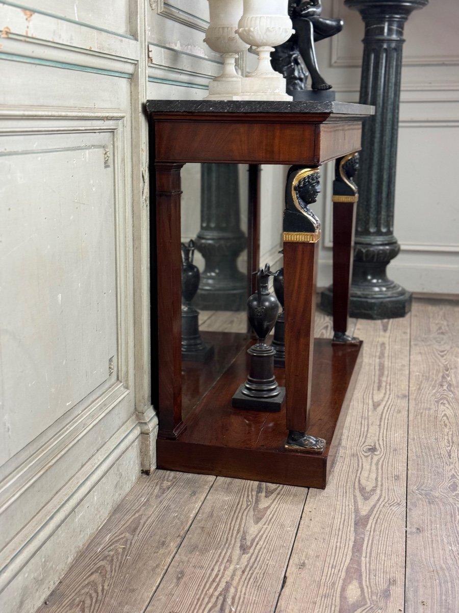 Wood Mahogany ‘retour D'Égypte’ console table, early 19th century For Sale