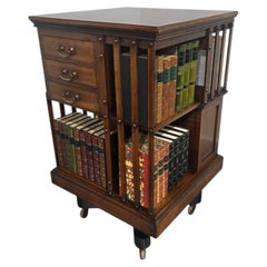Mahogany Revolving Bookcase by Maples