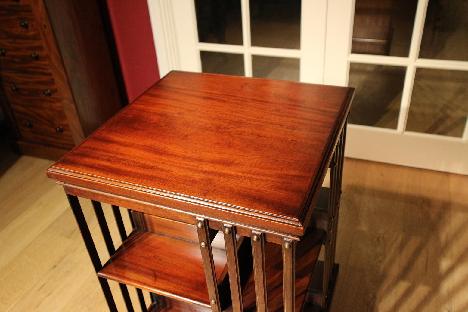 Early 20th Century Mahogany Revolving Bookcase