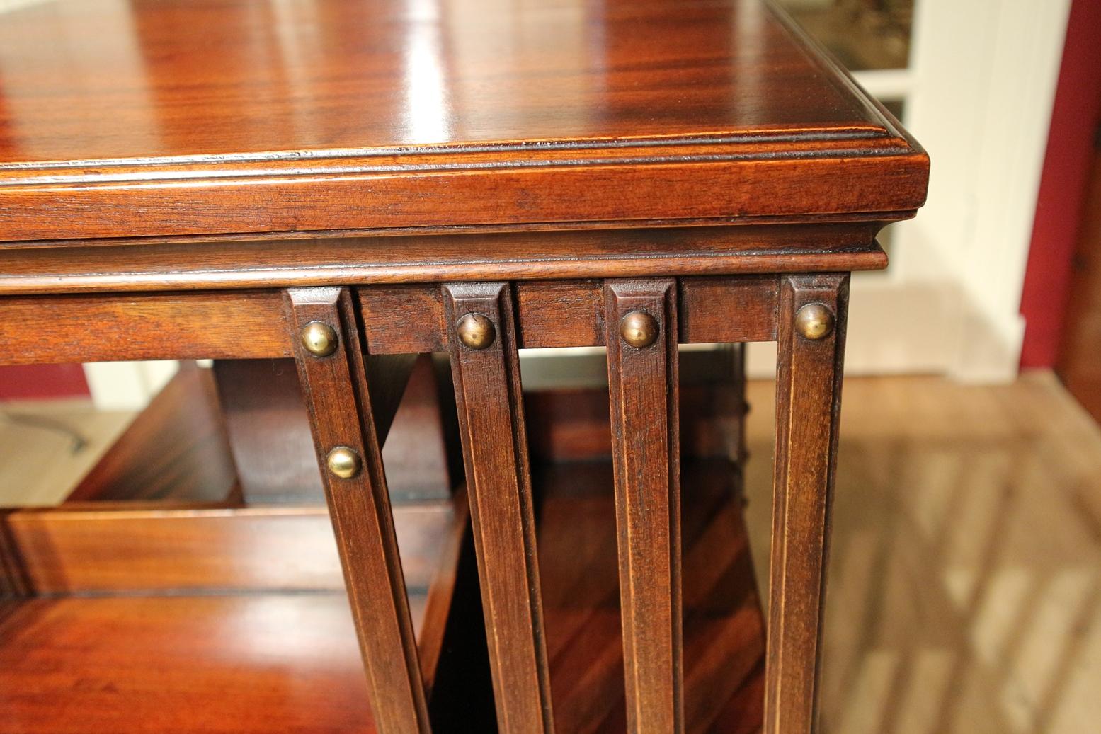 Mahogany Revolving Bookcase 1