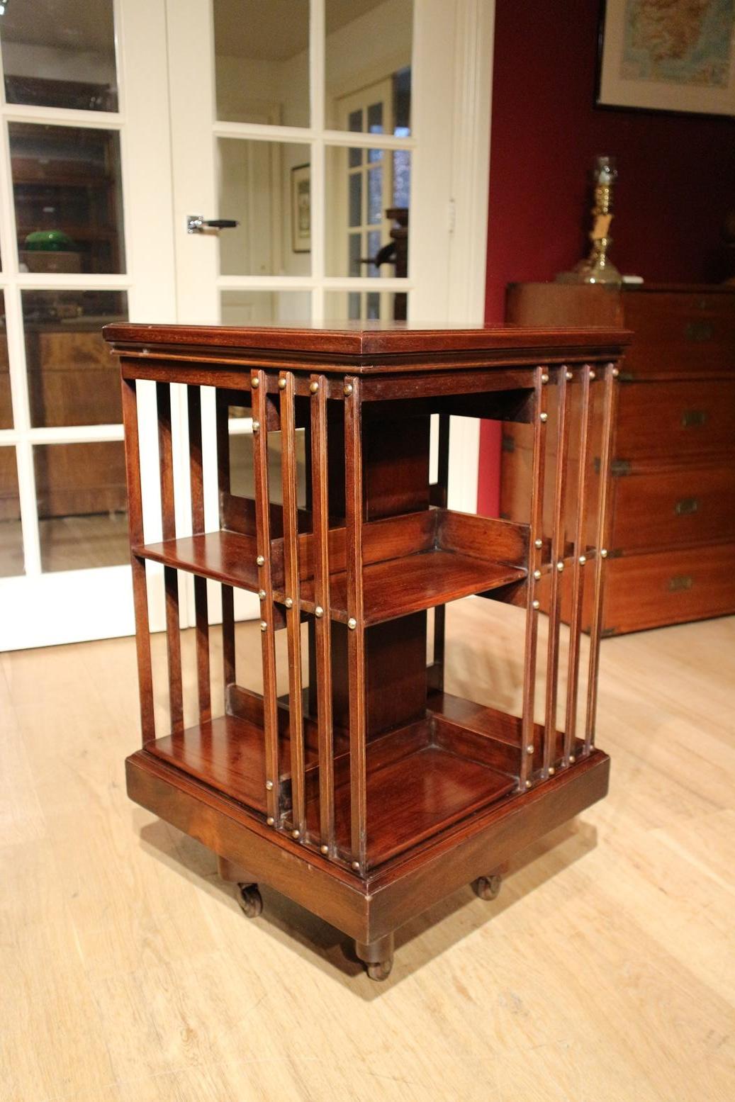 Mahogany Revolving Bookcase 4