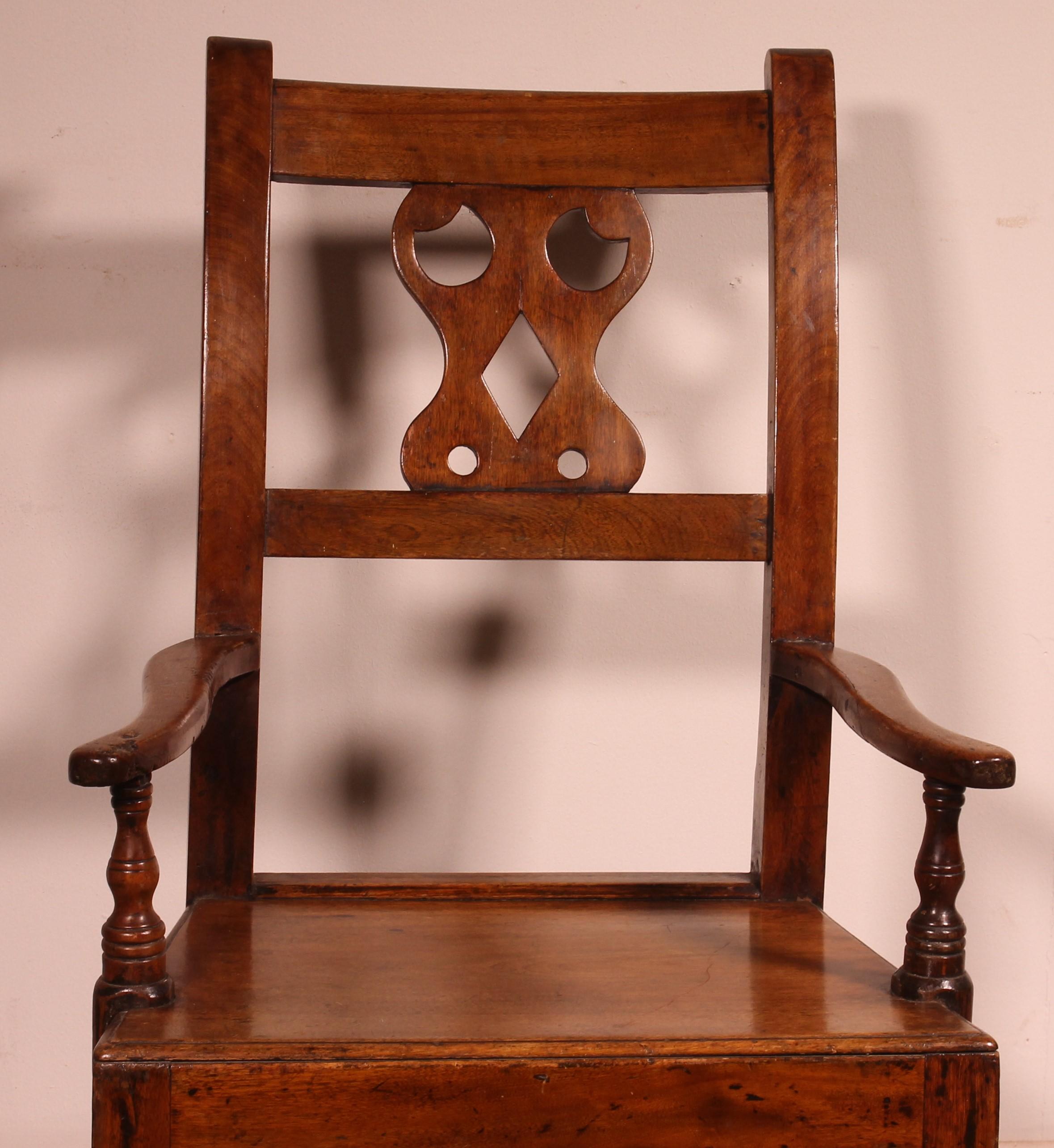 Chaise à bascule en acajou - 18ème siècle - Pays de Galles en vente 4