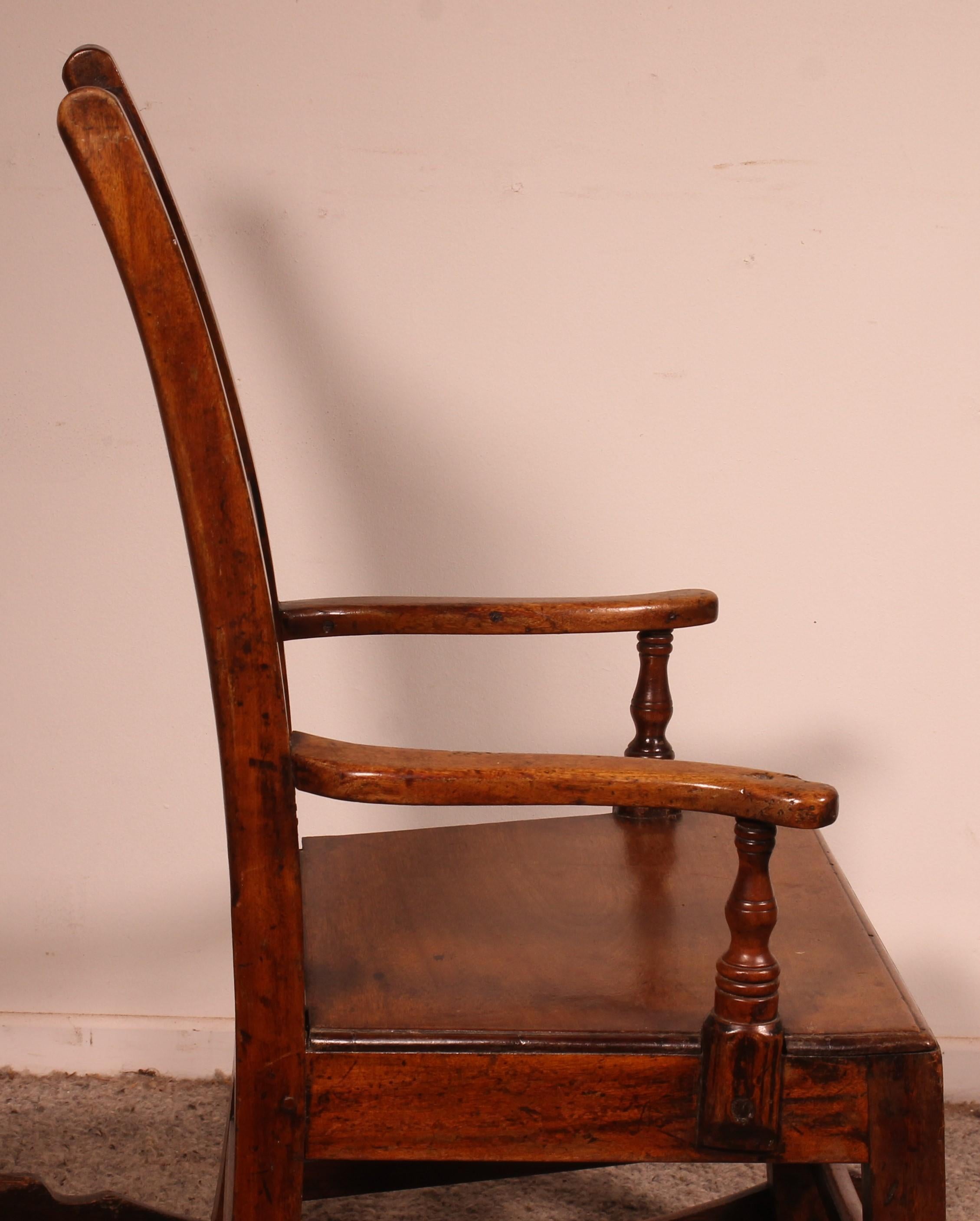 Mahogany Rocking Chair - 18th Century - Wales In Good Condition For Sale In Brussels, Brussels
