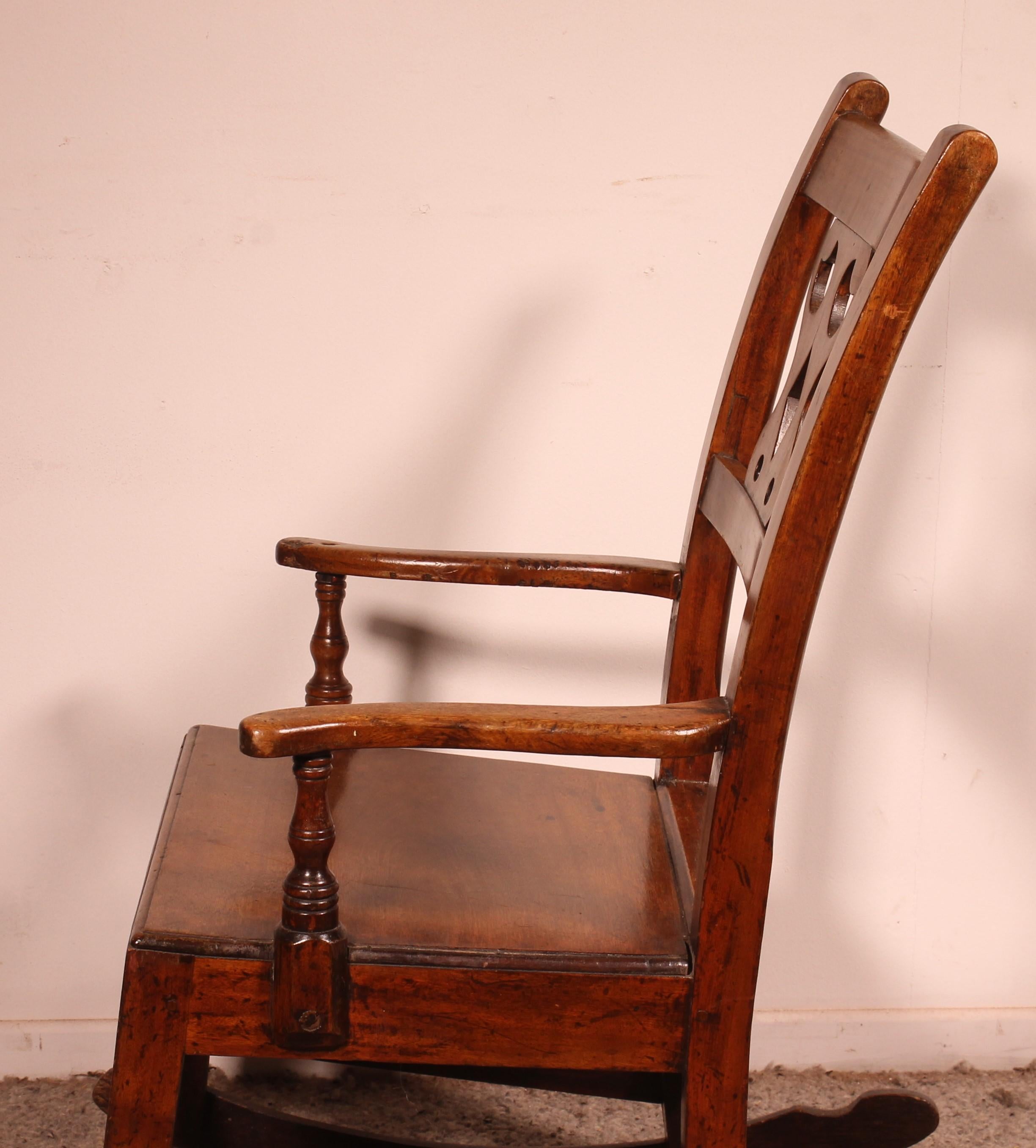 Chaise à bascule en acajou - 18ème siècle - Pays de Galles en vente 1