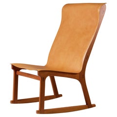 Mahogany Rocking Chair by Åke Axelsson, Sweden