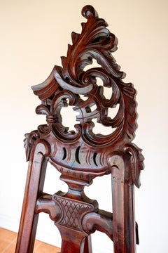 Mahogany Rococo Easel XL Floor Standing Picture Stand Event Seating Plan Baroque