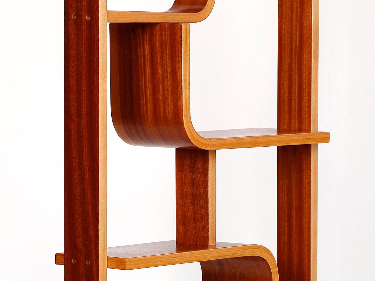 20th Century Mahogany Room Divider by Ludvik Volak for Holesov, 1960s, Restored, Set of Two