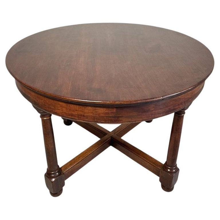 Mahogany Round Center Hall Table England 19th Century At 1stdibs Mahogany Round Center Hall Table, Antique Round Hall Table