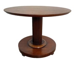 Mahogany Round Designer Side Table by Lane