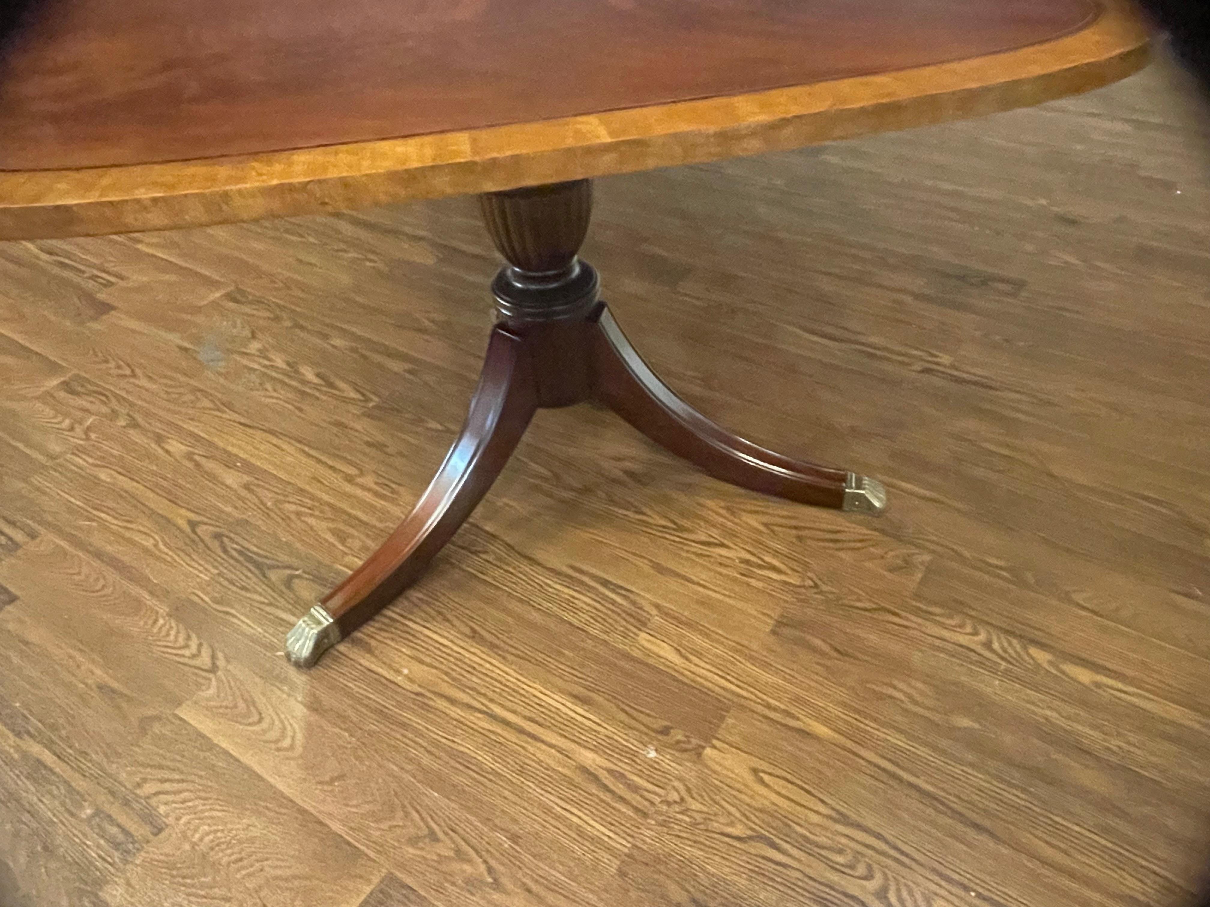 Mahogany Scallop Cornered Dining Table by Leighton Hall - Showroom Sample 3