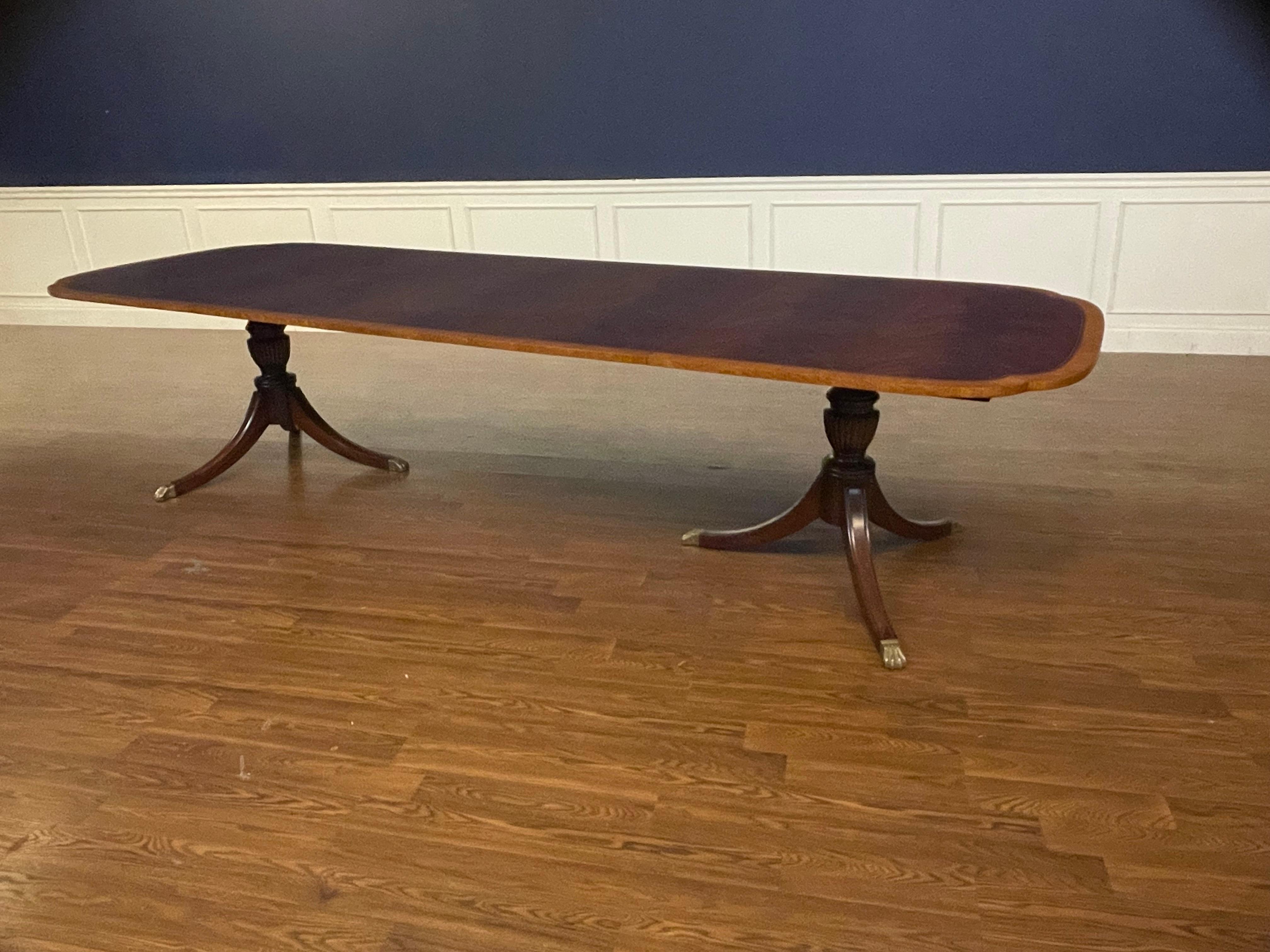 Mahogany Scallop Cornered Dining Table by Leighton Hall - Showroom Sample 7