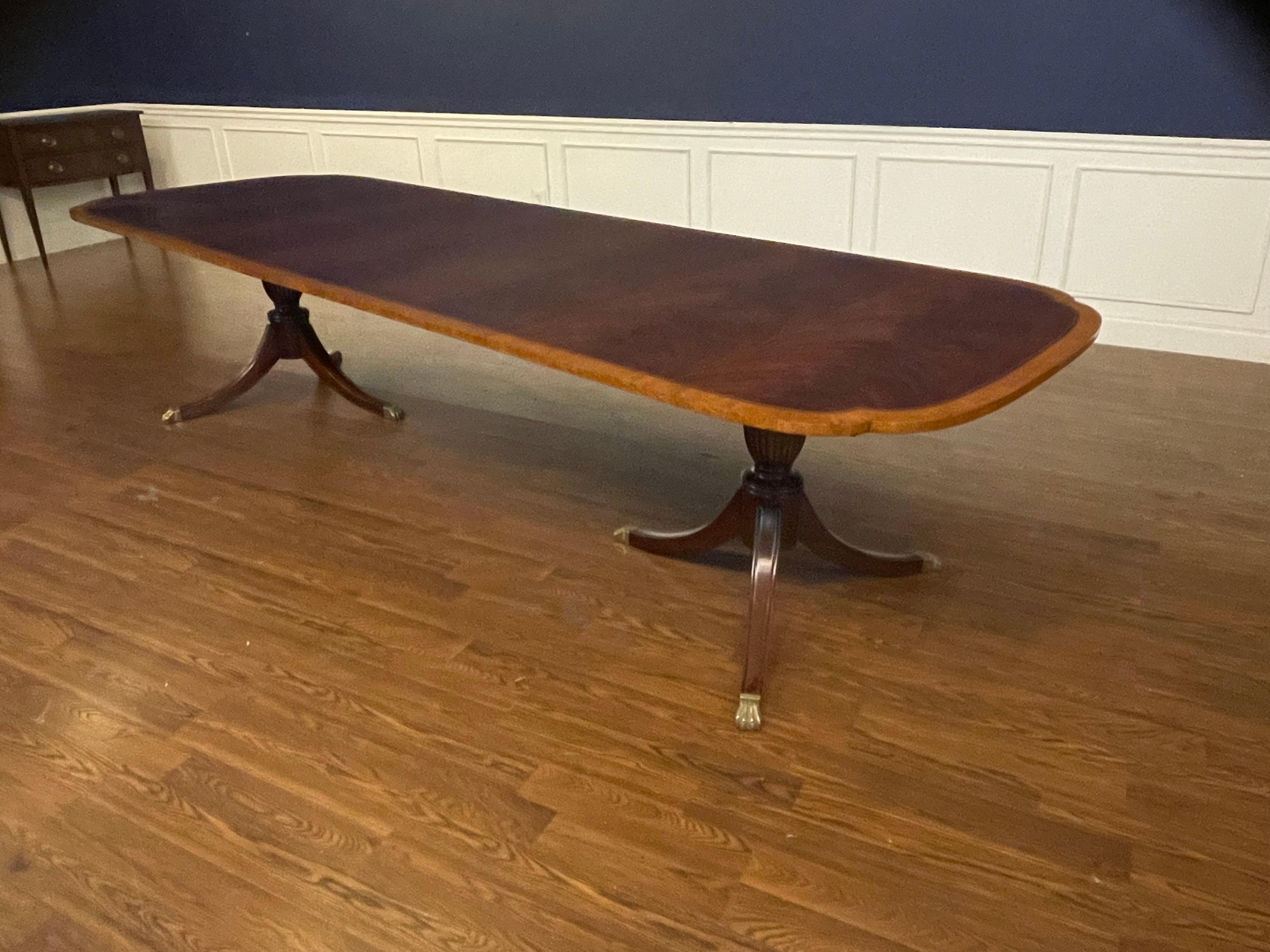 Mahogany Scallop Cornered Dining Table by Leighton Hall - Showroom Sample 9