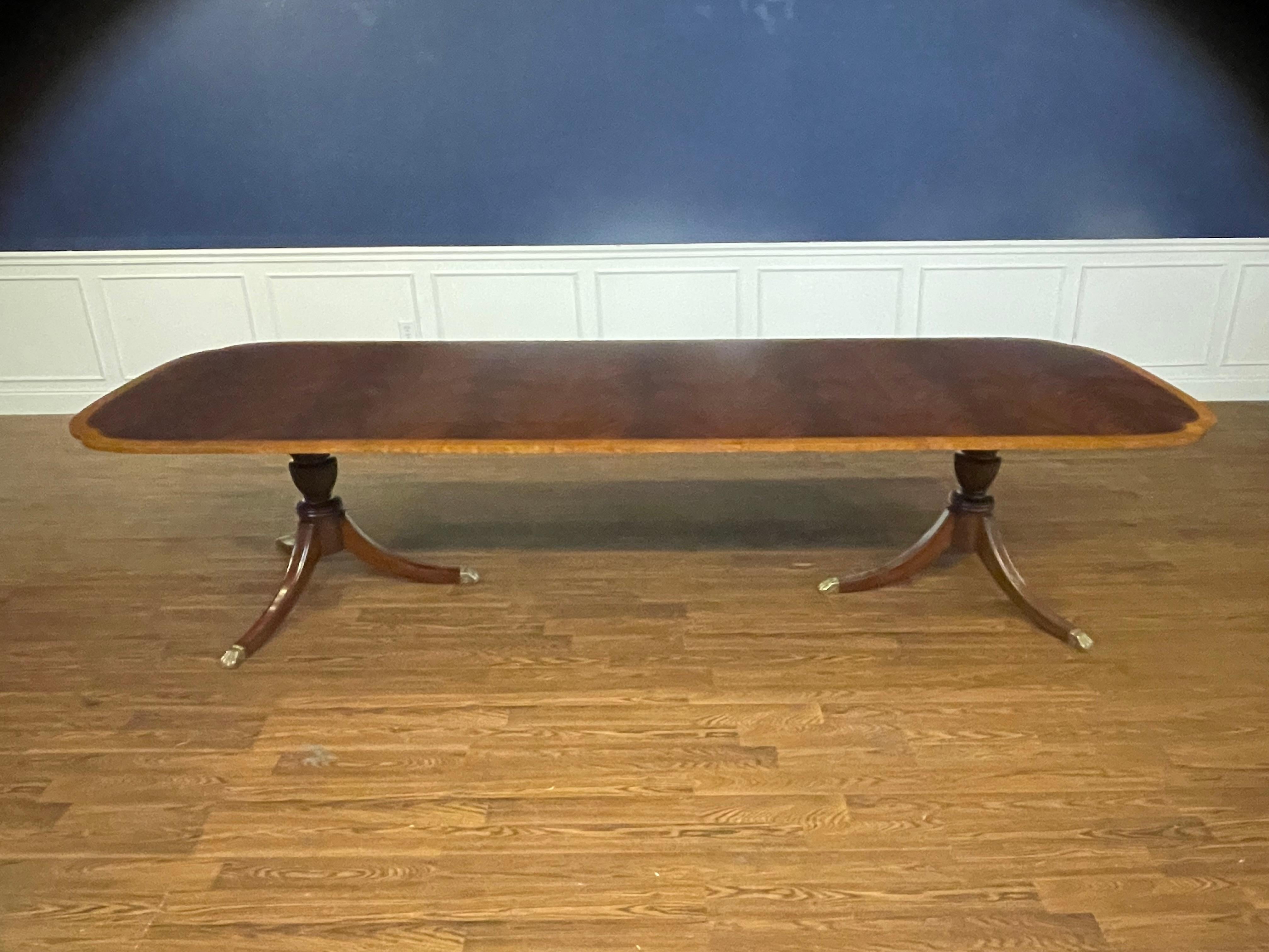 Mahogany Scallop Cornered Dining Table by Leighton Hall - Showroom Sample 10