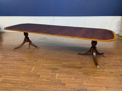 Mahogany Scallop Cornered Dining Table by Leighton Hall - Showroom Sample