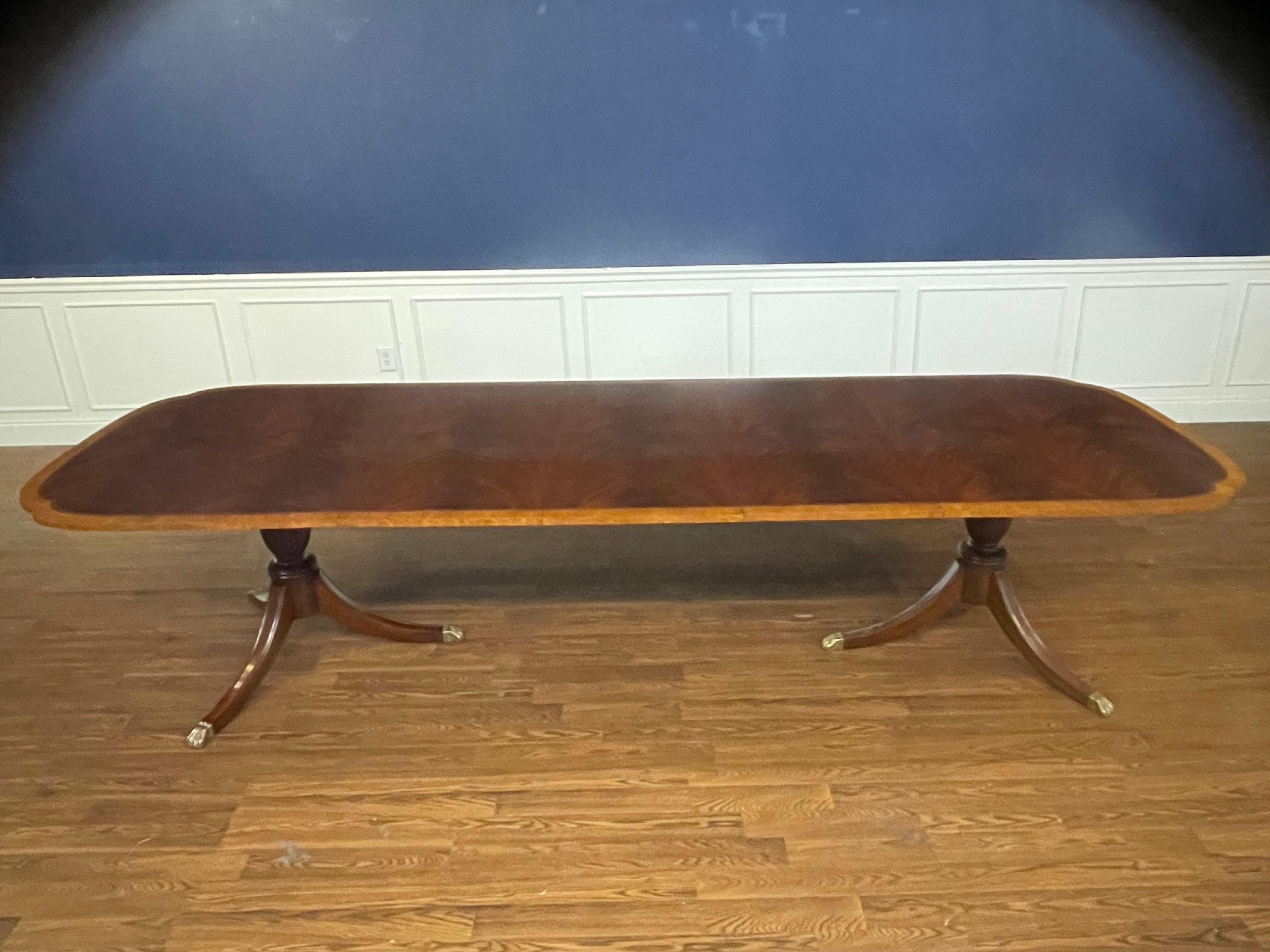 Contemporary Mahogany Scallop Cornered Dining Table by Leighton Hall - Showroom Sample