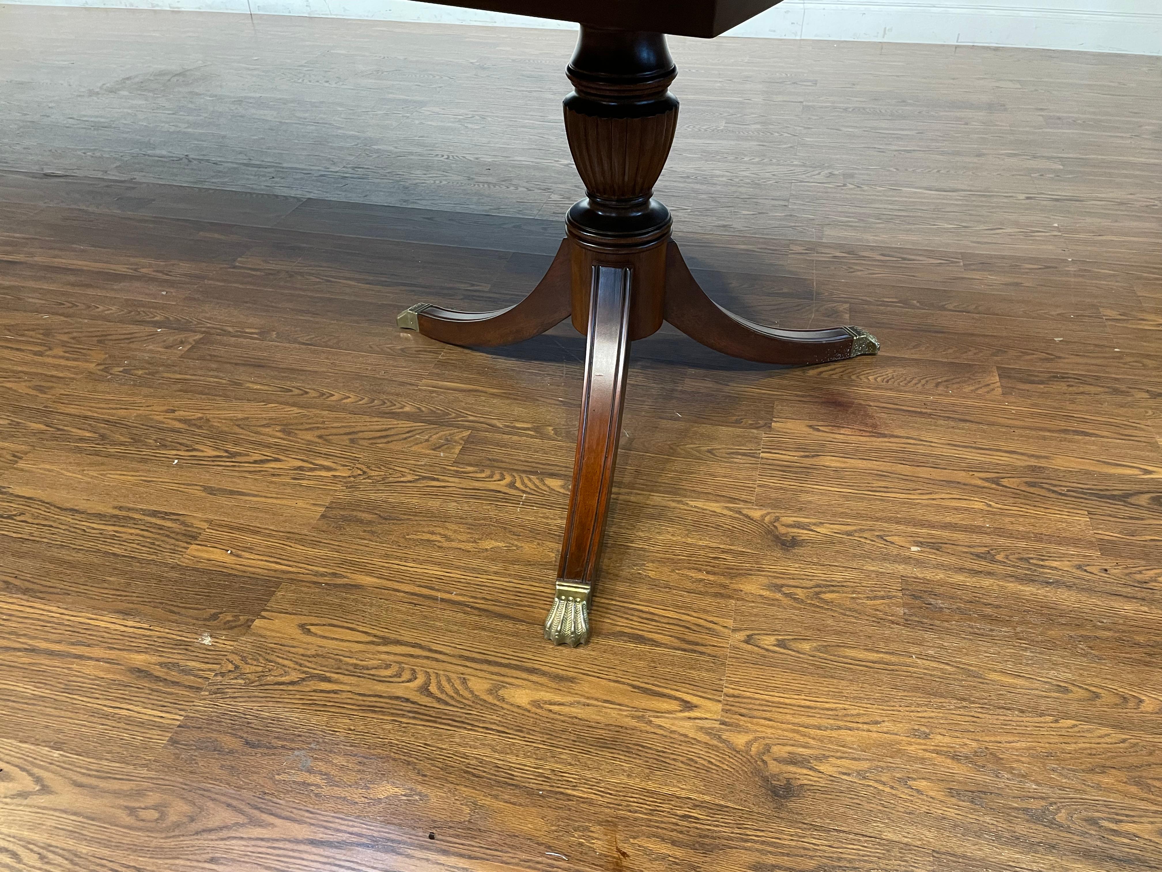 Mahogany Scallop Cornered Dining Table by Leighton Hall - Showroom Sample 1