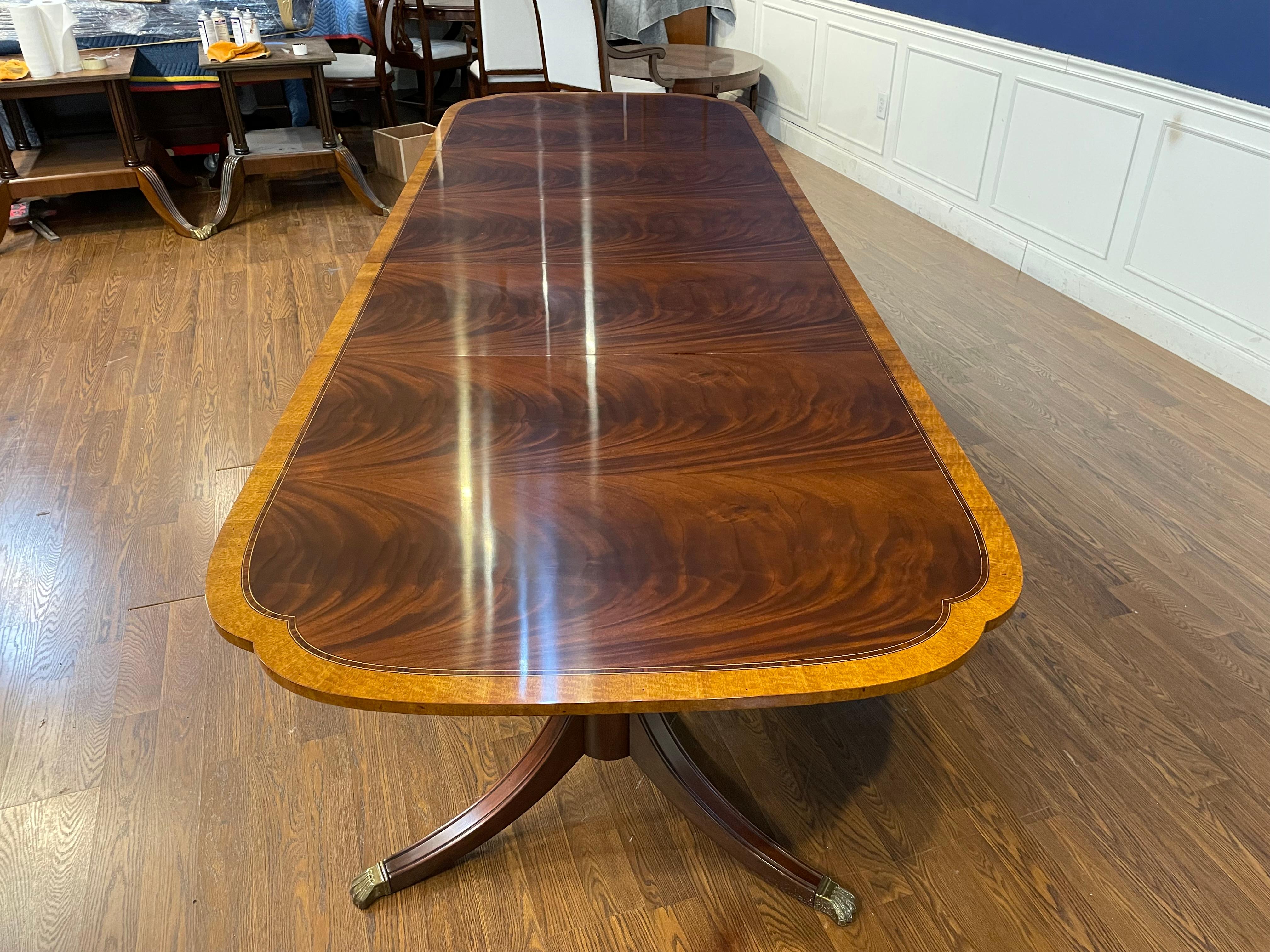 Mahogany Scallop Cornered Dining Table by Leighton Hall - Showroom Sample 3