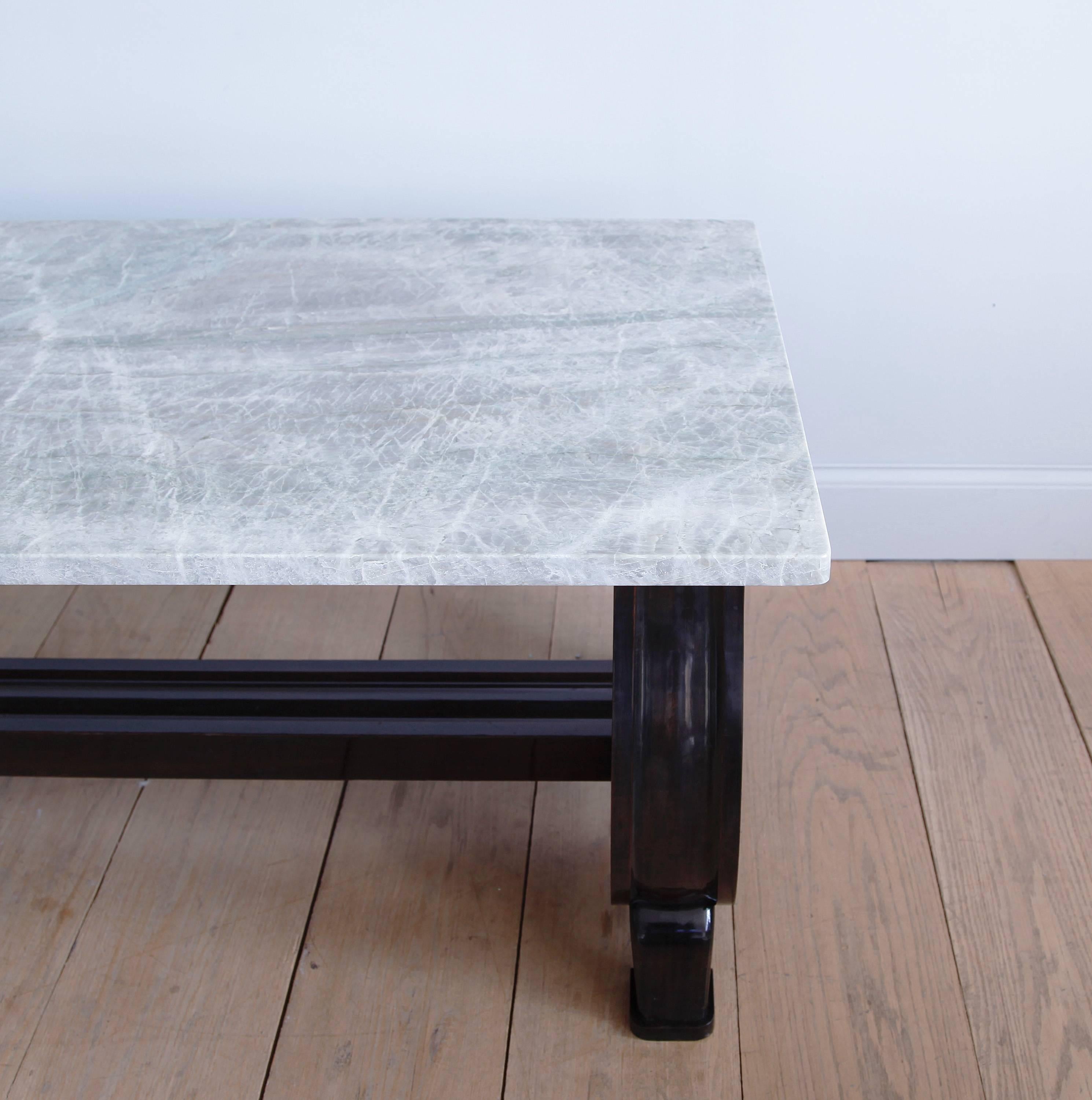 desk with quartz top