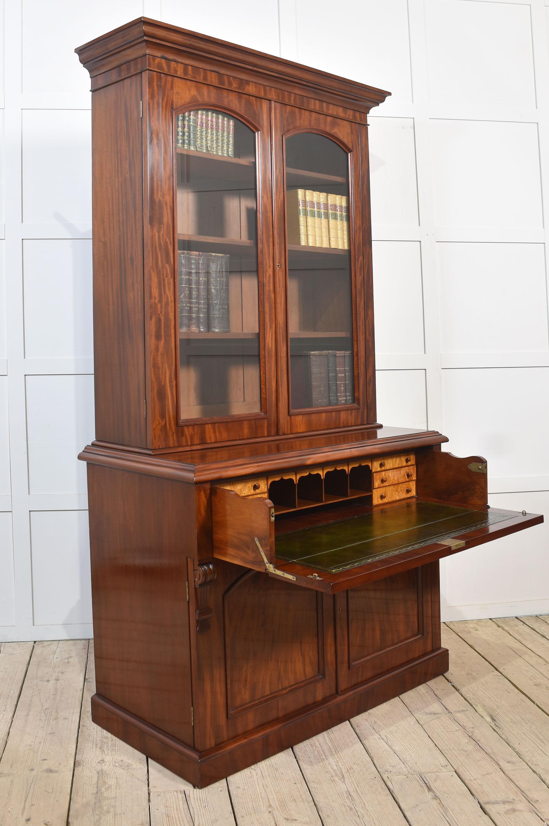 Mahagoni Sekretär Bücherregal im Angebot 4