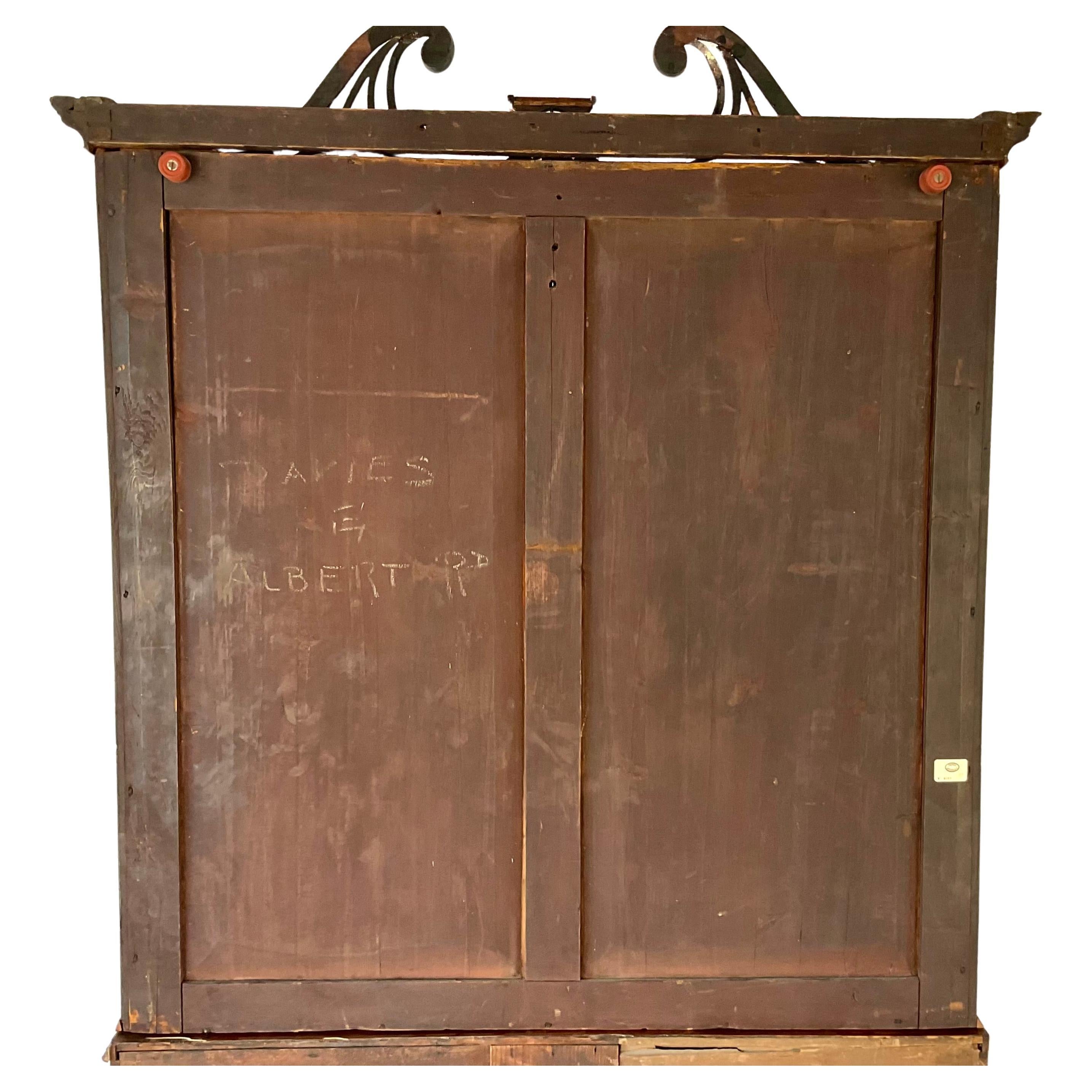 Mahogany Secretaire Bookcase, George III Style For Sale 6