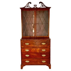 Mahogany Secretaire Bookcase, George III Style