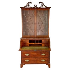 Mahogany Secretaire Bookcase, George III Style