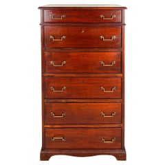 Mahogany Secretaire Chest of Drawers, Mid 20th Century