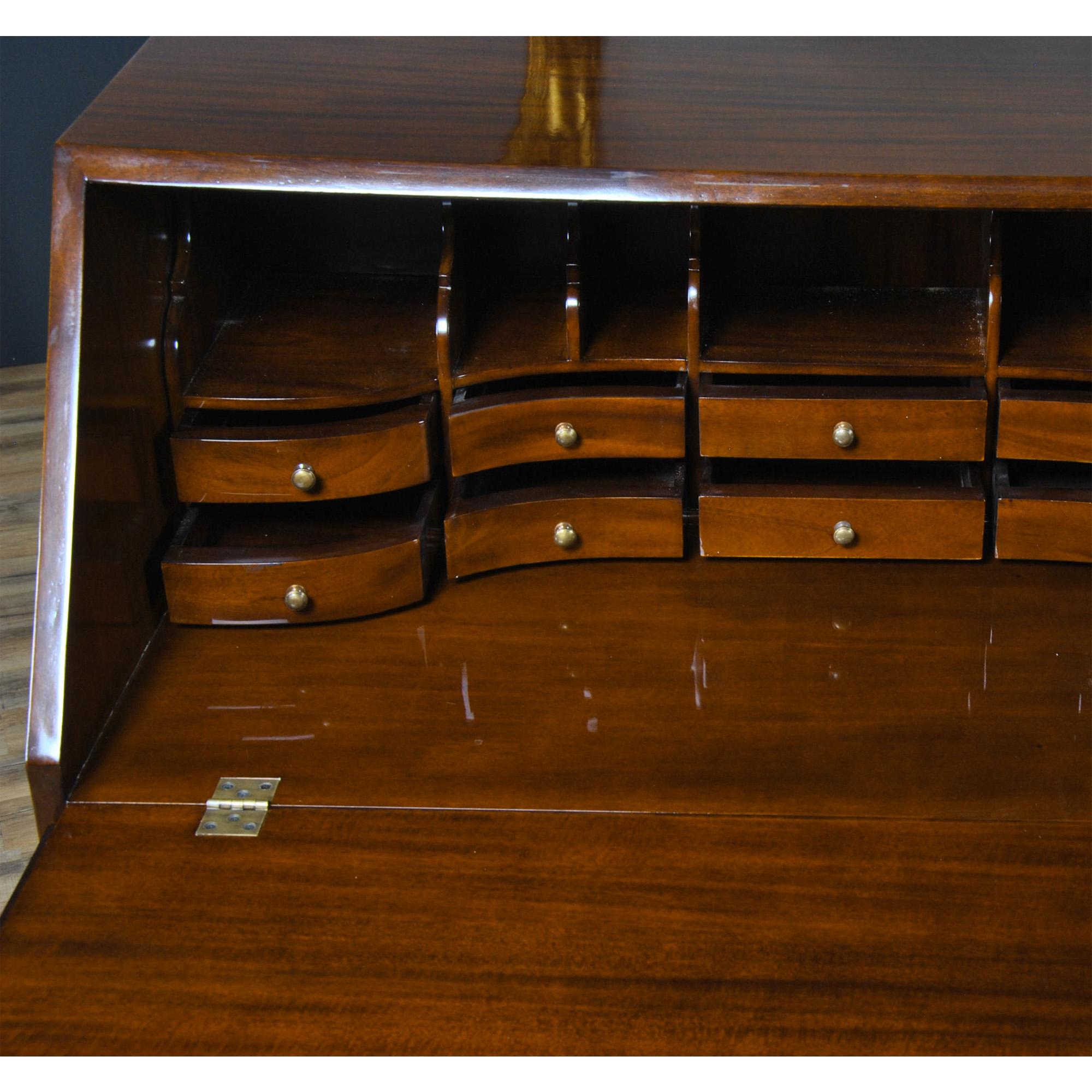 Contemporary Mahogany Secretary Desk For Sale
